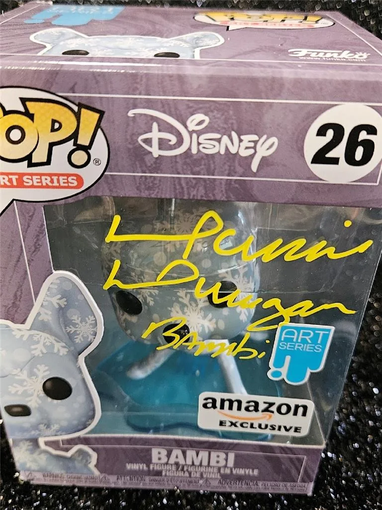DONNIE DUNAGAN — DONNIE DUNAGAN HAND SIGNED AUTOGRAPHED FUNKO POP! INSCRIBED BAMBI DISNEY ART COA, image 2
