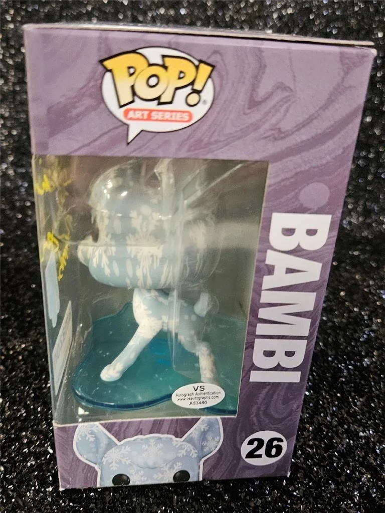 DONNIE DUNAGAN — DONNIE DUNAGAN HAND SIGNED AUTOGRAPHED FUNKO POP! INSCRIBED BAMBI DISNEY ART COA, image 3