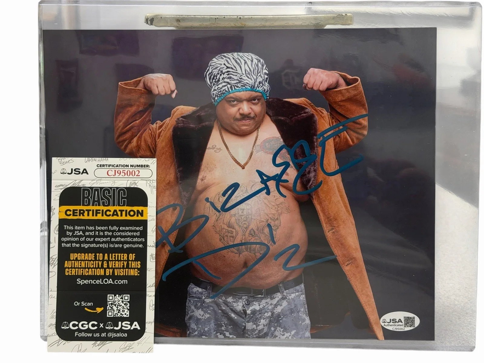 signed 8x10 photo of Bizarre of D12 / horror core eminem rap legend. JSA cert 🔥, изображение 2