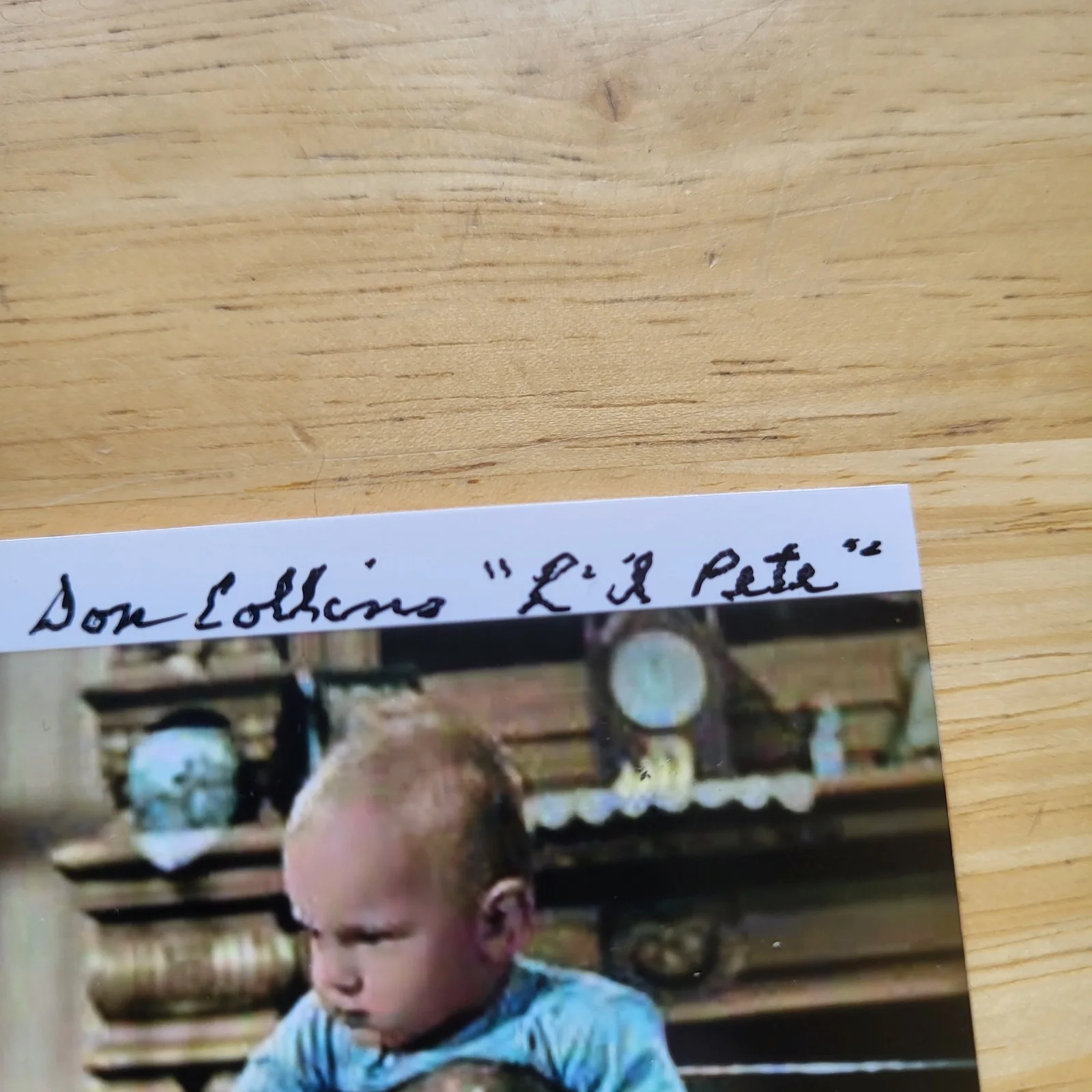 Don Collins — Don Collins It's A Wonderful Life Hand Signed 4x6 Autograph, изображение 3