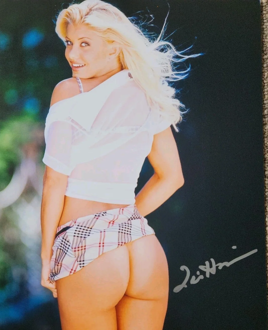 Lot Of Signed Autographed 8x10" Photograph AW Playboy Model Sexy fcq37, изображение 4