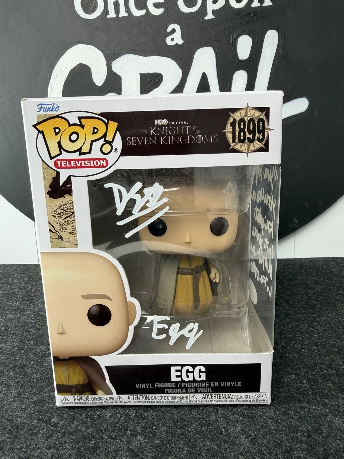 ACOA COA Signed Funko Pop! Egg A Knight Of The Seven Kingdoms Dexter Sol Ansell, image 2