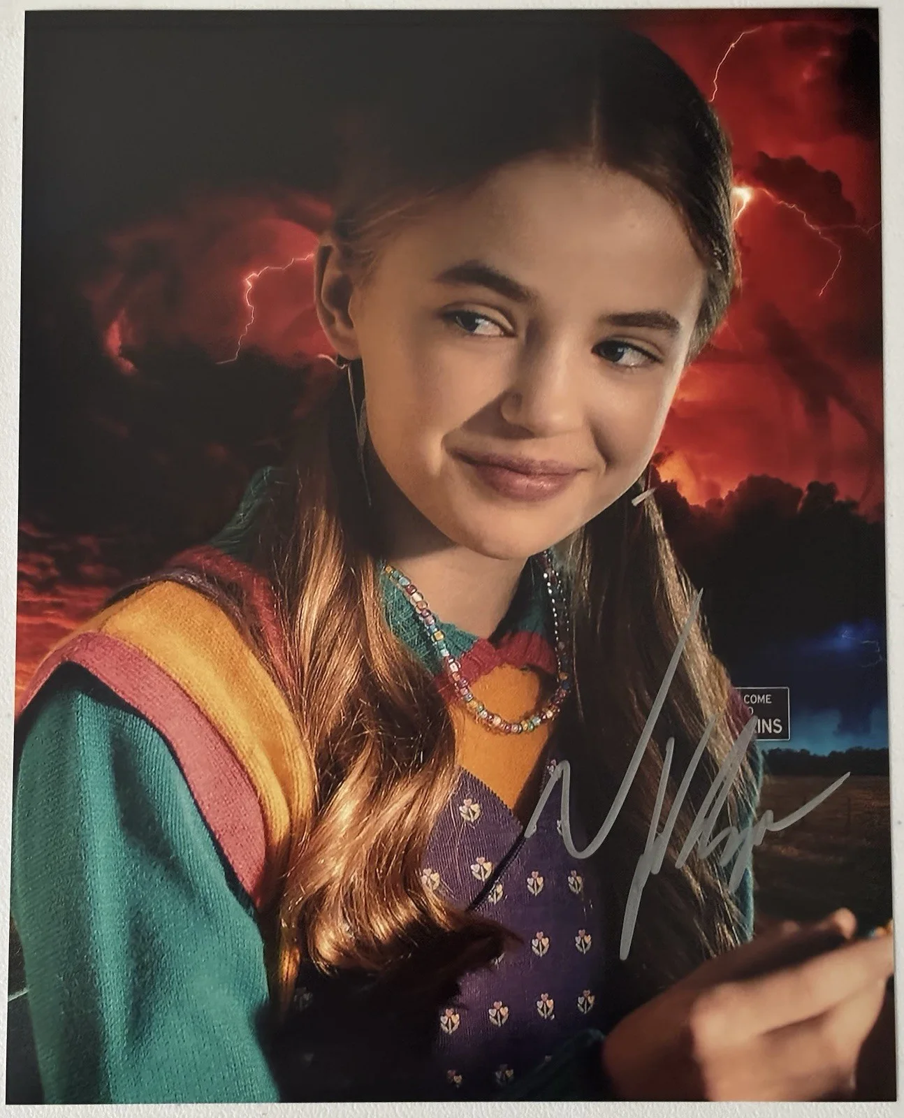 Nell Fisher — Nell Fisher Signed Photo, 8x10 With COA, Stranger Things, Holly Wheeler