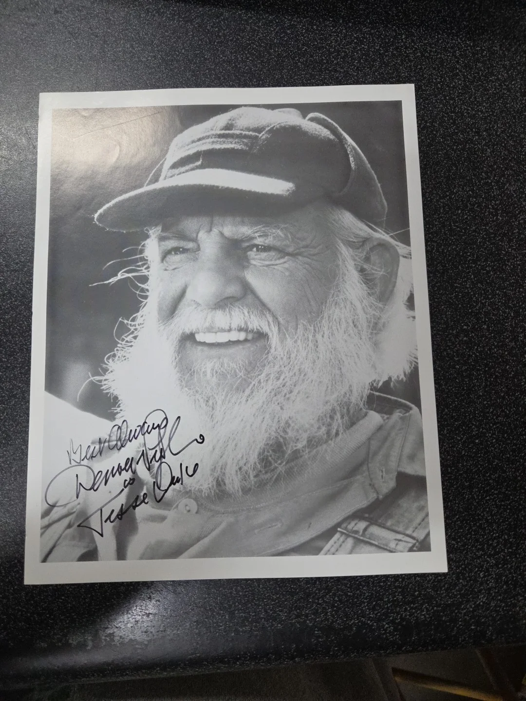 Denver D. Pyle — DENVER PYLE Signed 8x10 Uncle Jesse Dukes Of Hazard