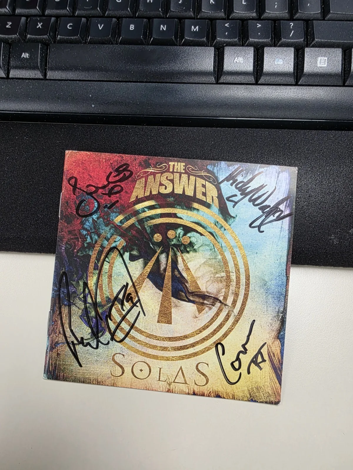 The Answer - Solas - 2016 Album - Signed/Autographed CD booklet - No Music !, image 5