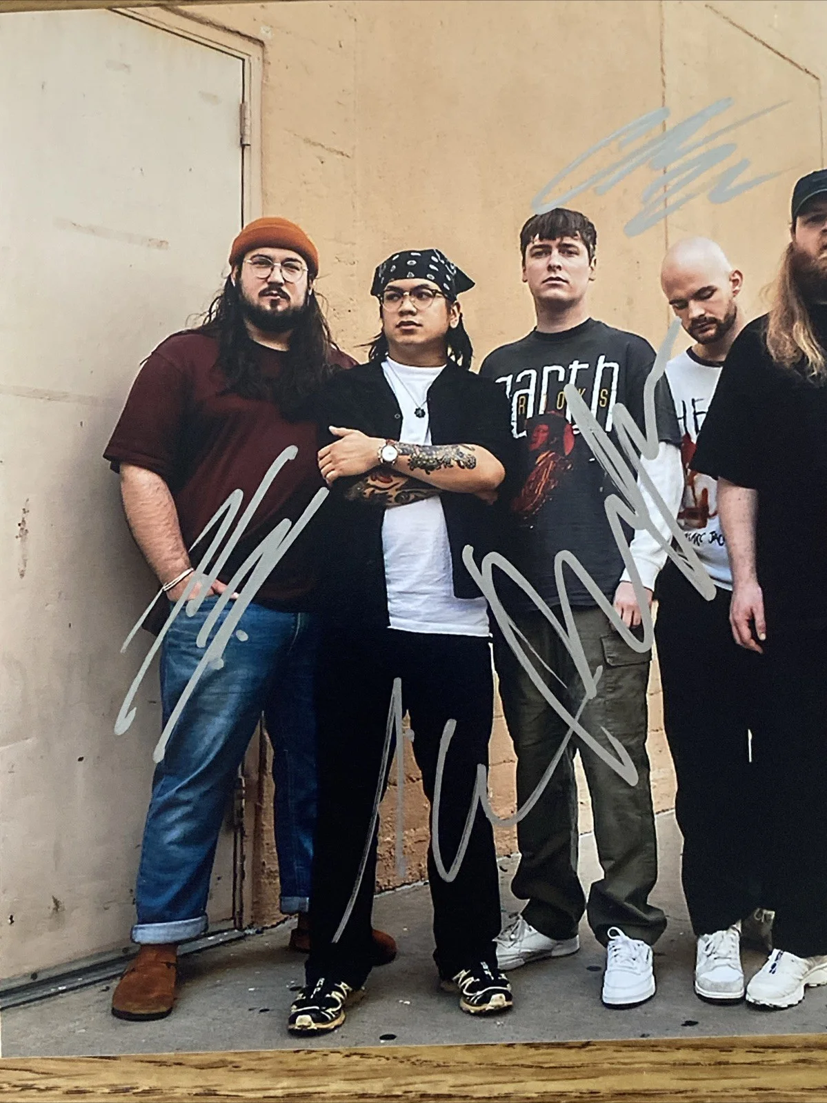 Knocked Loose Autographed 8x10 Photo Full Band Bryan Garris +4, image 2