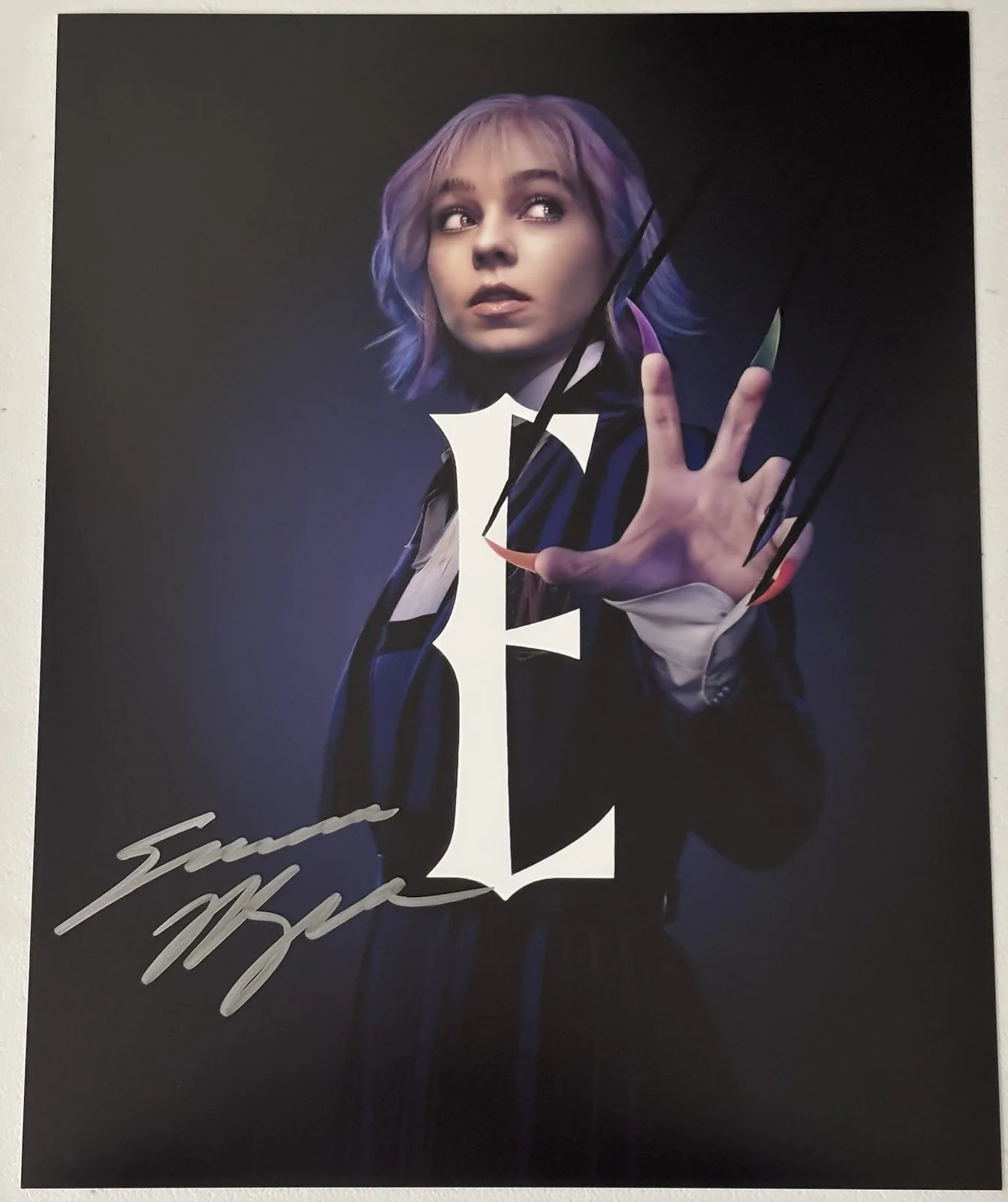 Emma Myers — Emma Myers Signed Photo, 8x10 with COA, Wednesday, Enid