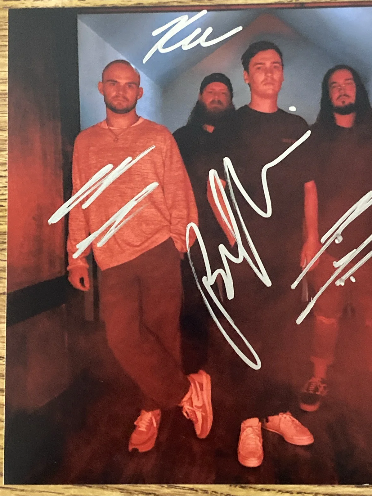 Knocked Loose Autographed 8x10 Photo Full Band Bryan Garris +4, изображение 2