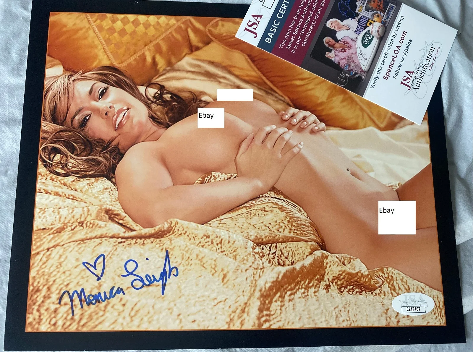 Monica Leigh — Monica Leigh Signed 2006 Playboy Playmate 8X10 Photo JSA COA, изображение 3