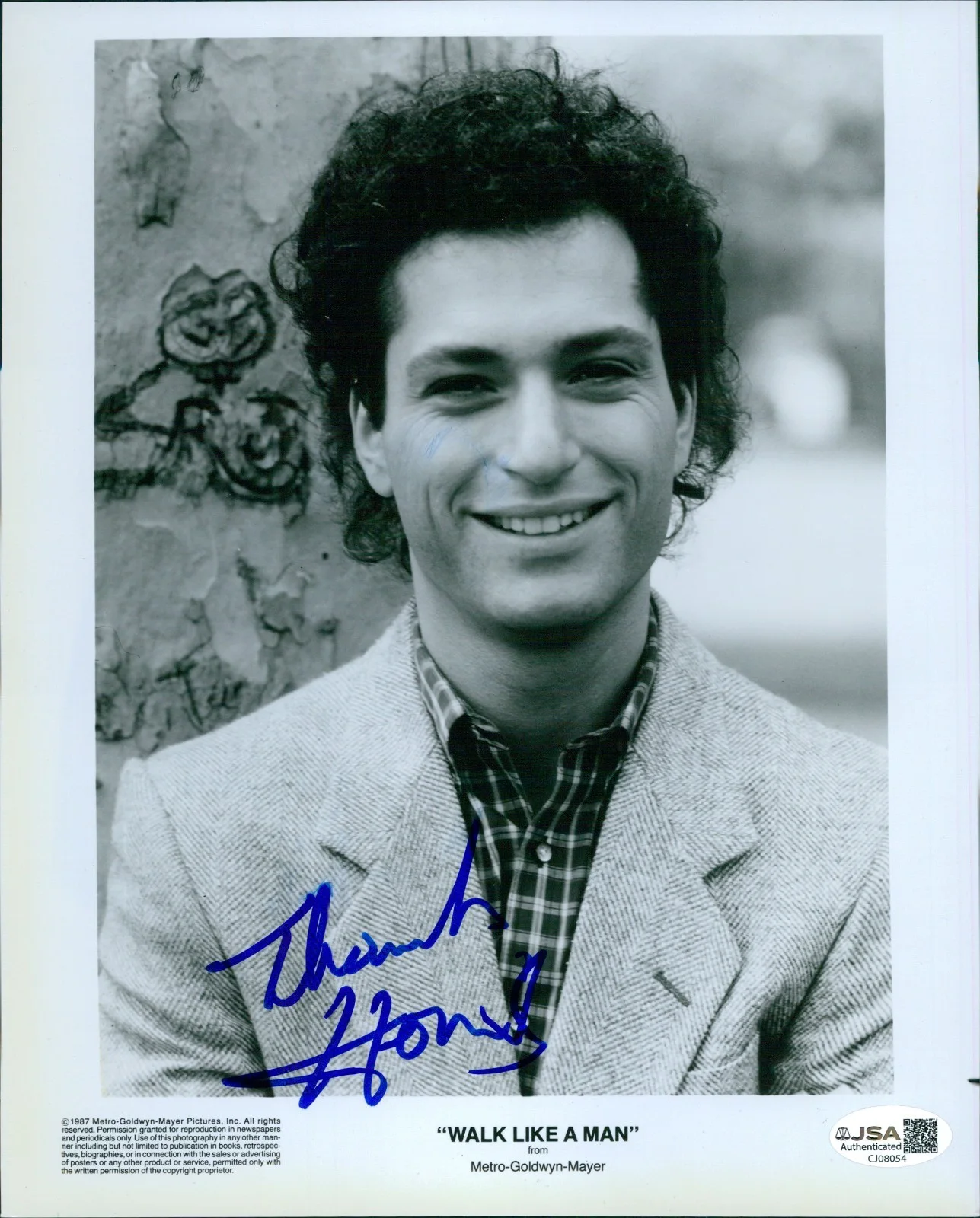 Howie Mandel — Howie Mandel Walk Like A Man Signed 8x10 Glossy Promo Photo JSA Authenticated