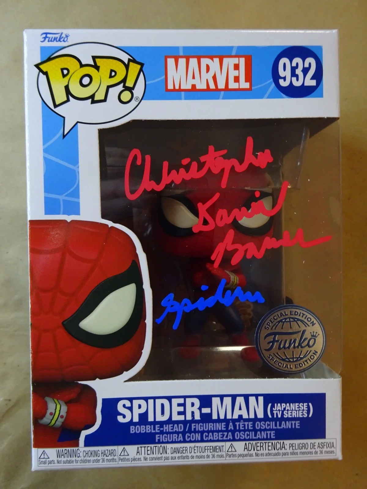 Christopher Daniel Barnes — Signed Christopher Daniel Barnes Autographed Spider-Man Funko Pop OCCM COA