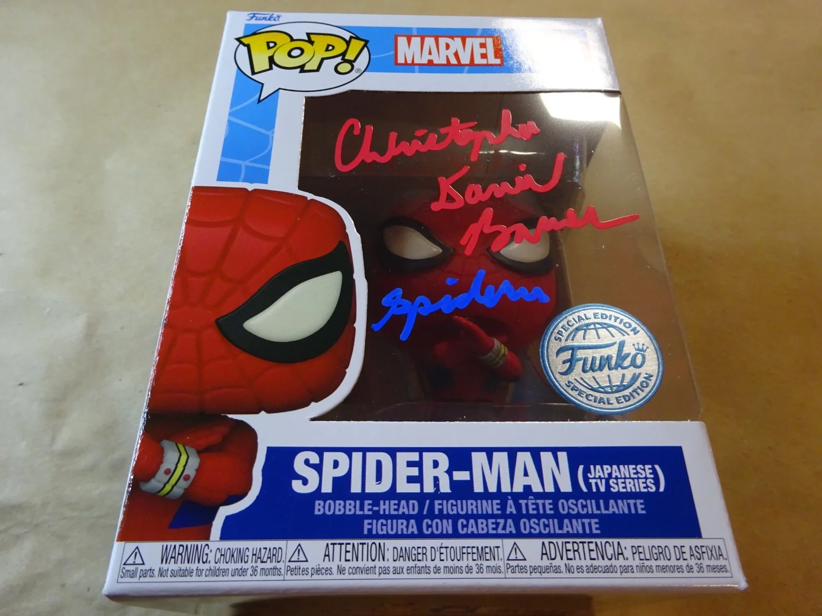 Christopher Daniel Barnes — Signed Christopher Daniel Barnes Autographed Spider-Man Funko Pop OCCM COA, image 2