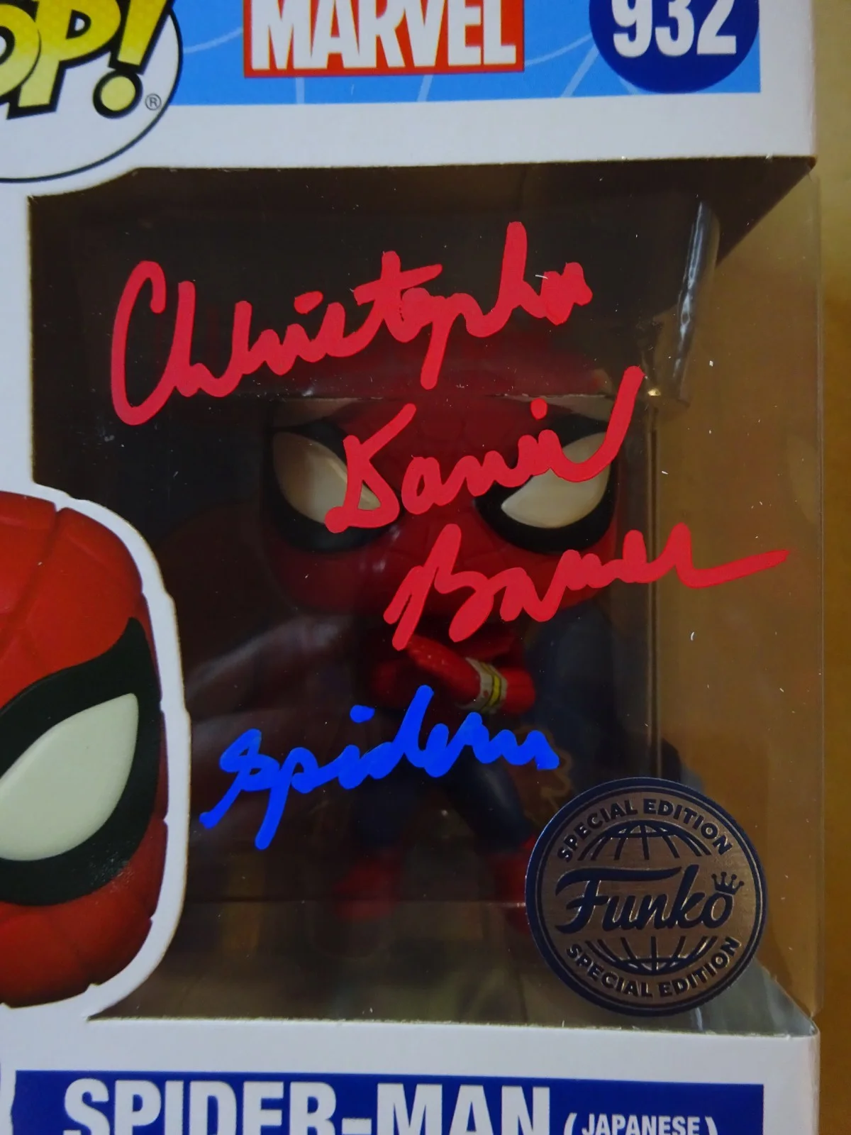 Christopher Daniel Barnes — Signed Christopher Daniel Barnes Autographed Spider-Man Funko Pop OCCM COA, image 3