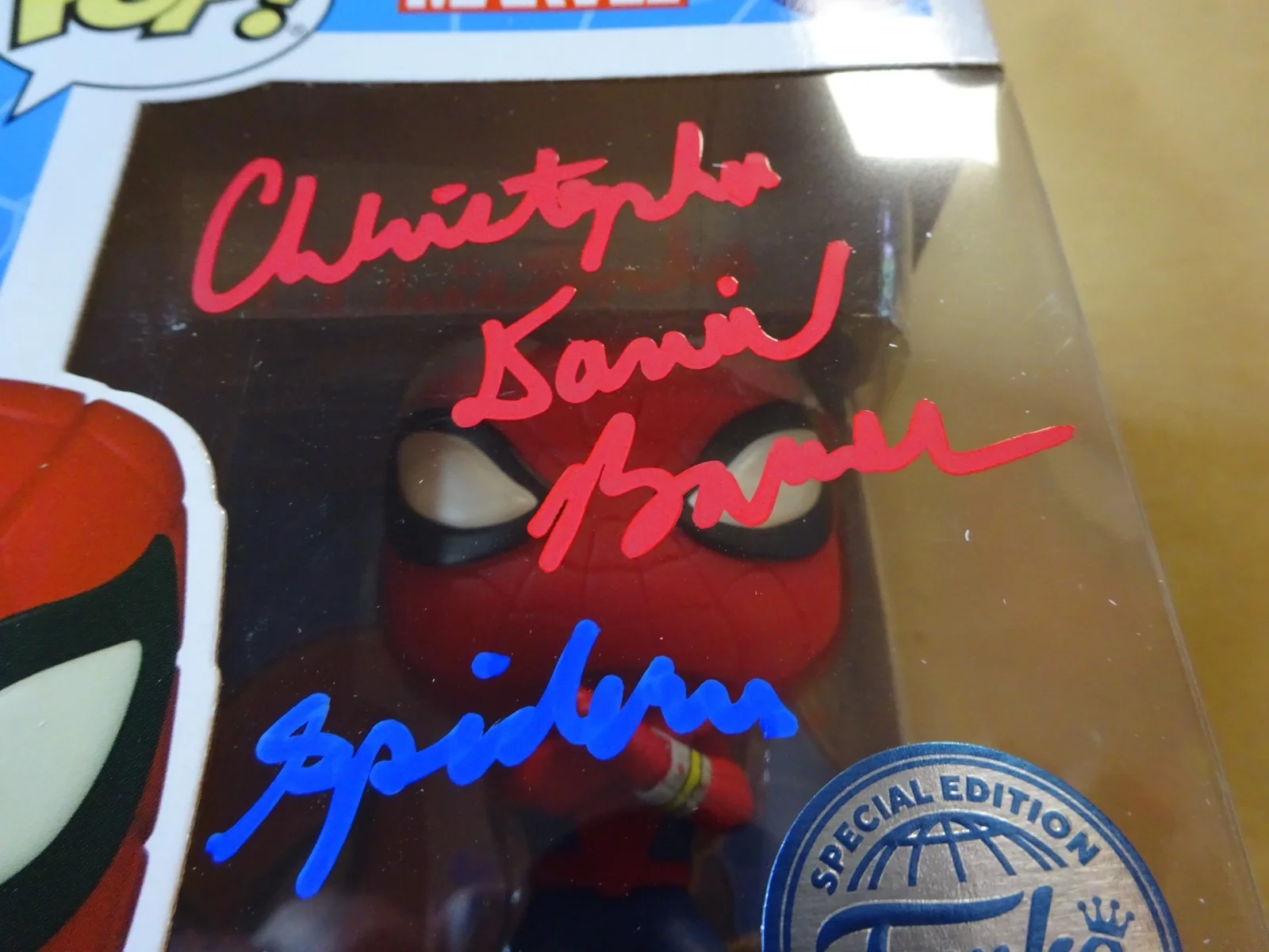 Christopher Daniel Barnes — Signed Christopher Daniel Barnes Autographed Spider-Man Funko Pop OCCM COA, image 4