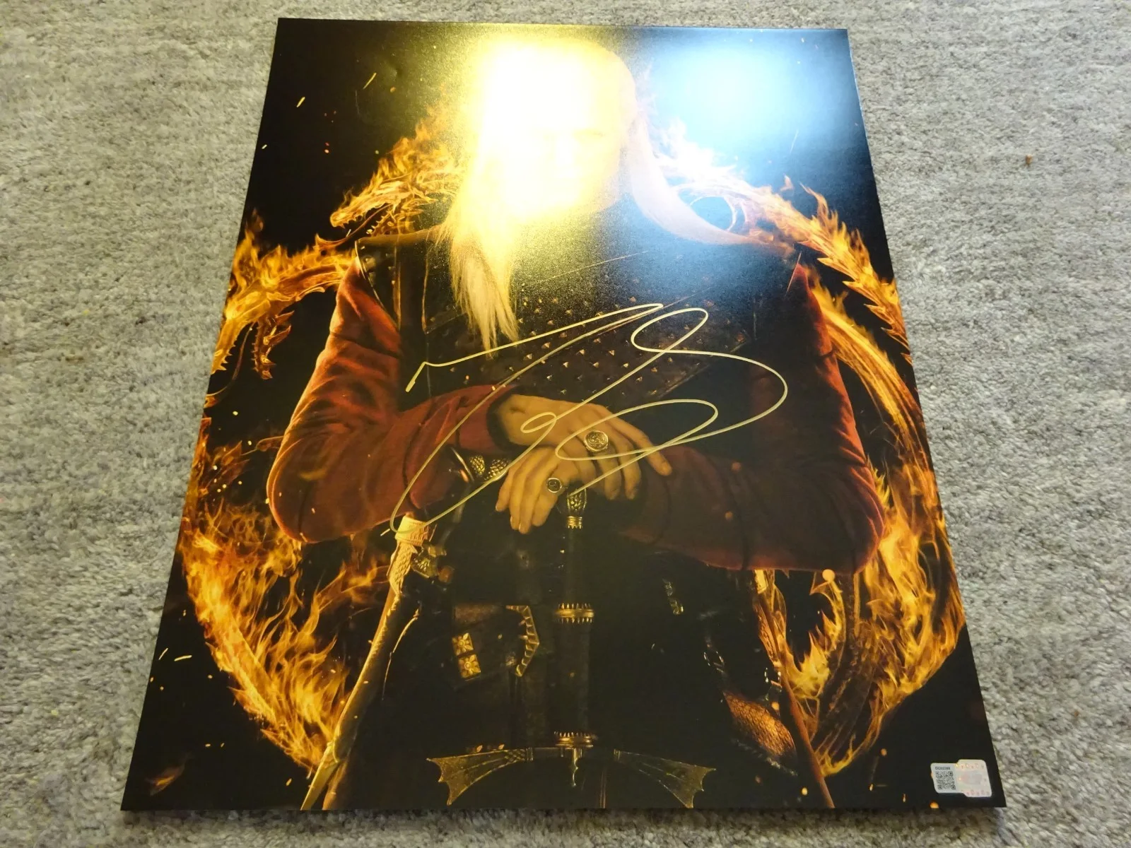 Matt Smith — Signed Matt Smith Autographed House Of The Dragon Photo 16"x20" OCCM COA, изображение 2