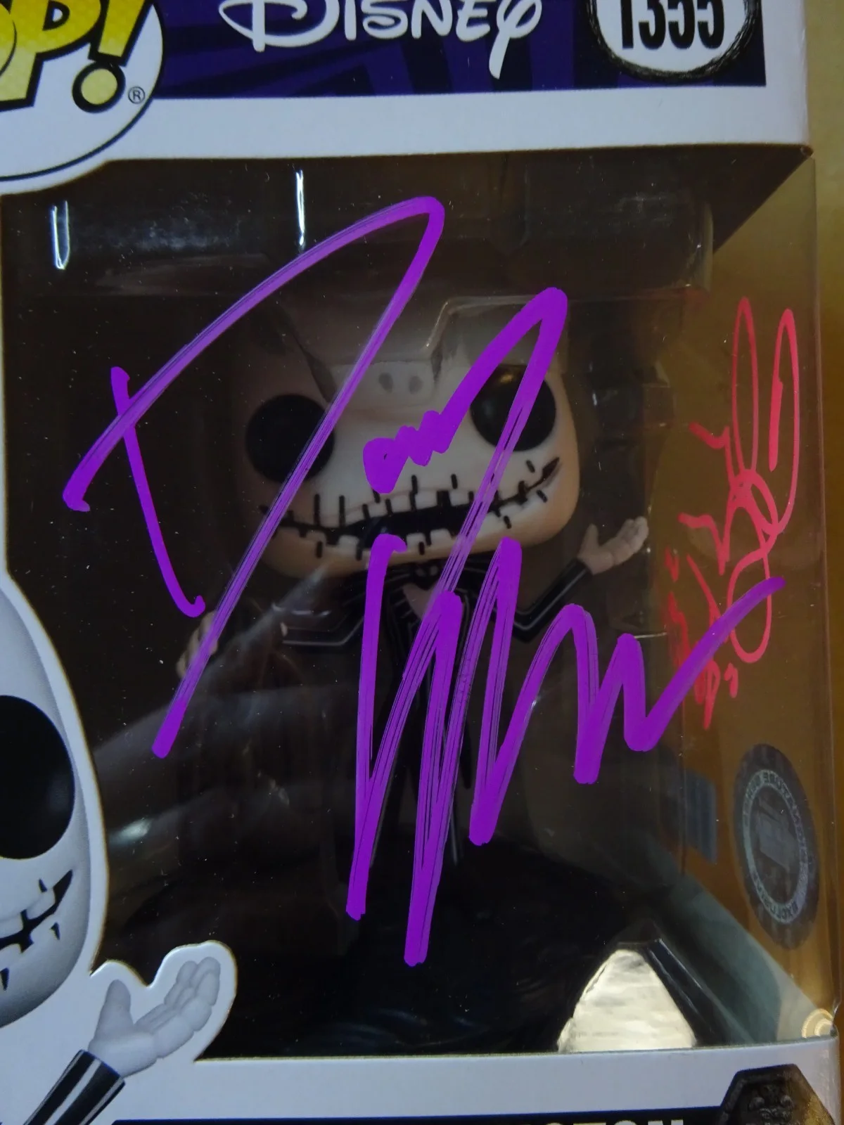 Danny Elfman, Chris Sarandon — Signed Danny Elfman & Chris Sarandon Jack Skellington NBC Funko Pop OCCM COA, изображение 4
