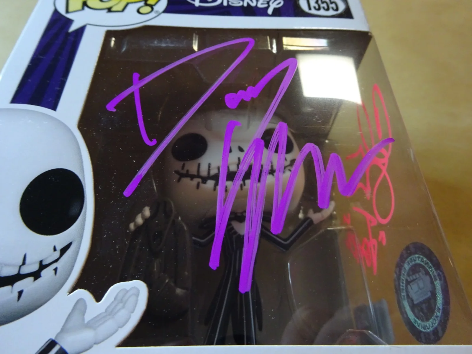 Danny Elfman, Chris Sarandon — Signed Danny Elfman & Chris Sarandon Jack Skellington NBC Funko Pop OCCM COA, изображение 5