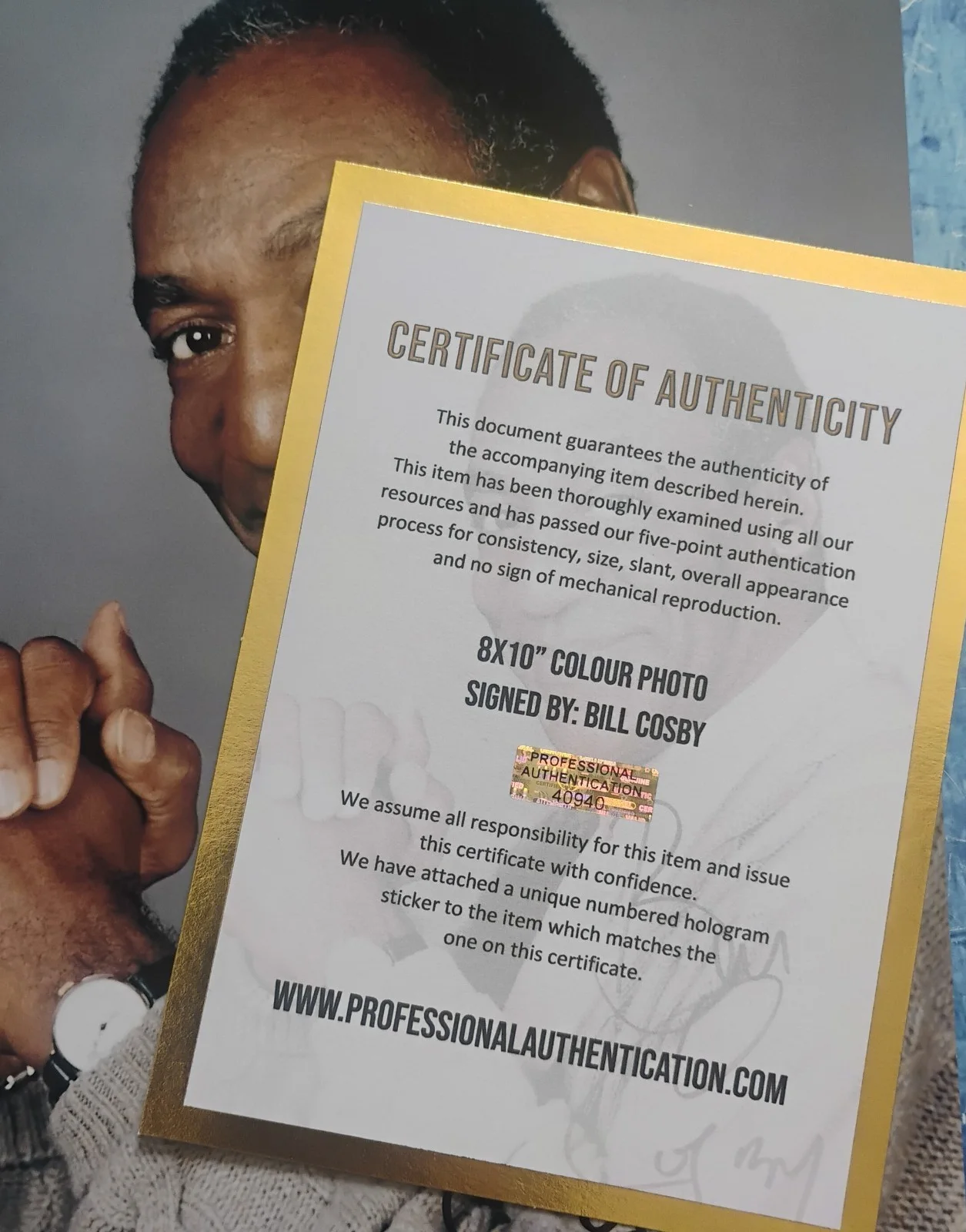 Bill Cosby Hand Signed 8x10 Photo COA - NO US TARIFFS, image 4