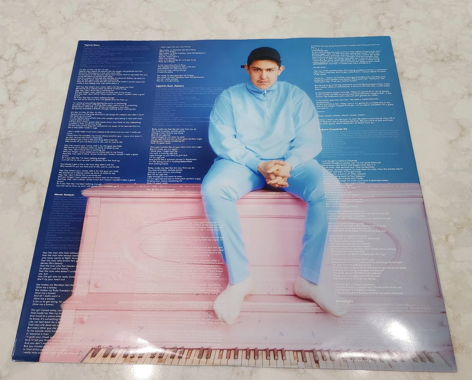 HOBO JOHNSON THE FALL OF VINYL LP record BLUE URBAN OUTFITTERS LP VERY GOOD, изображение 5