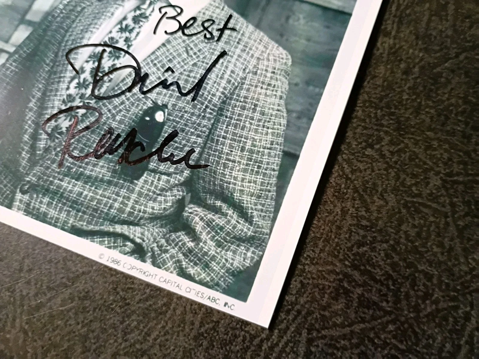 DAVID RASCHE As HAMMER — DAVID RASCHE As HAMMER Hand Signed Autograph 4X5 Photo - ACTOR - SLEDGE HAMMER, image 3