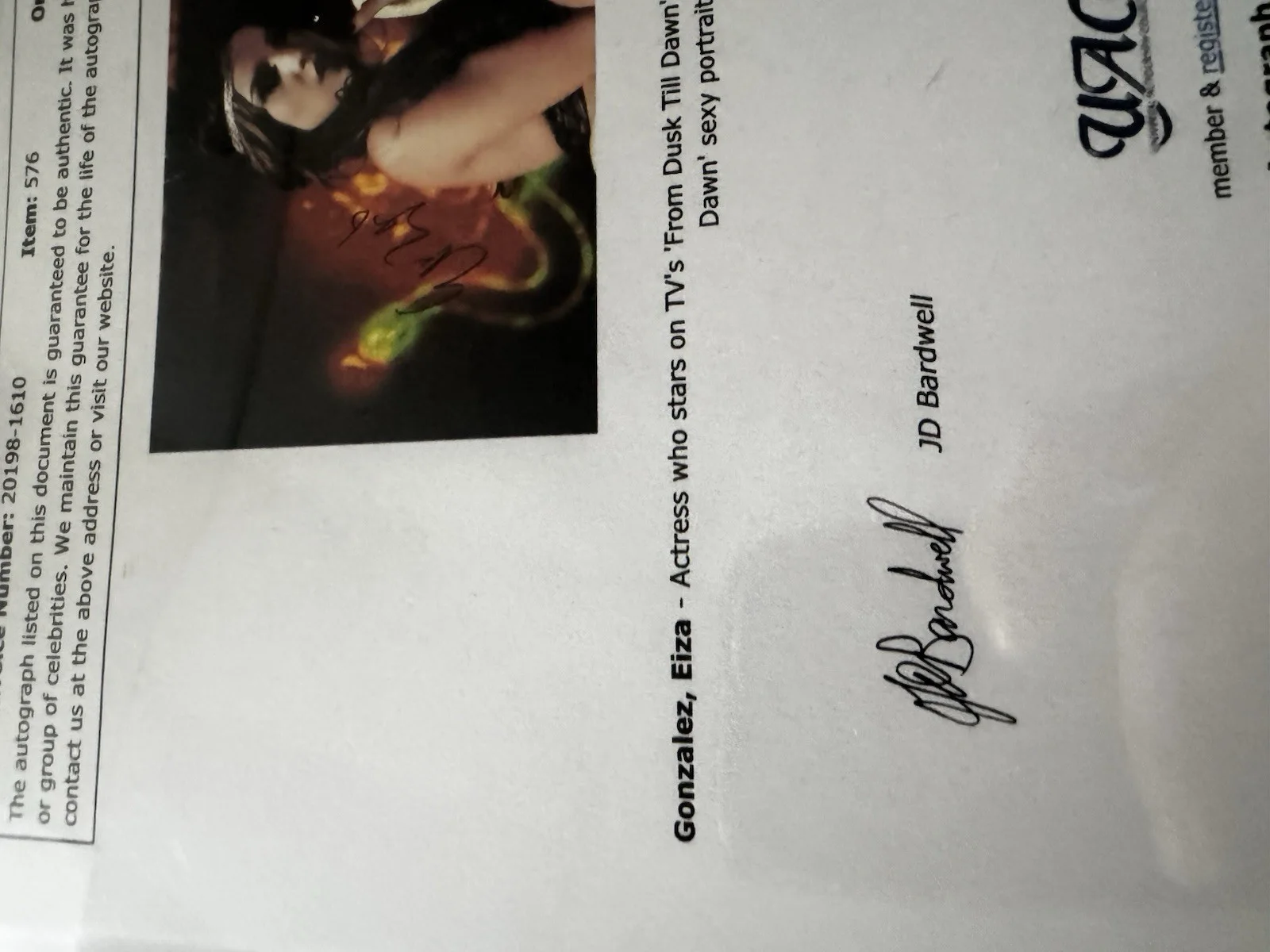 Eiza Gonzalez Signed Autographed 11x14” Photograph Autograph World COA, изображение 5