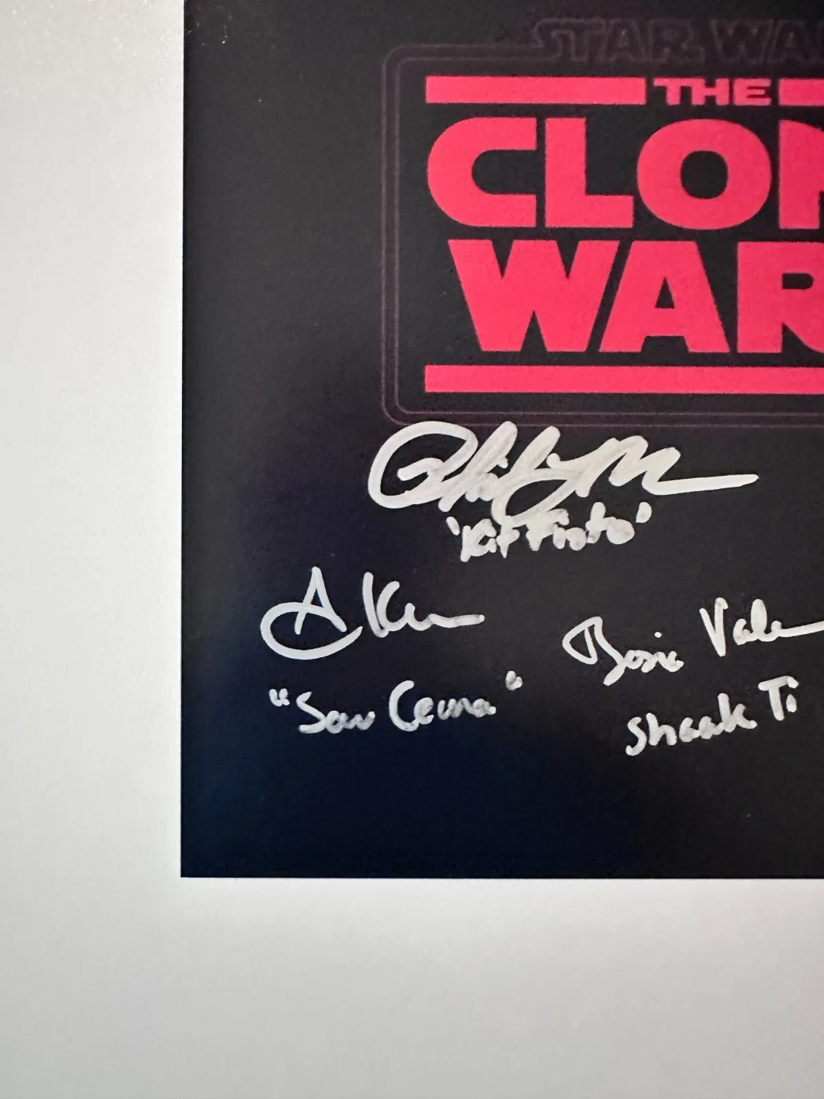Nika Futterman — THE CLONE WARS Multi-Signed 8x10 Star Wars Autograph Project (Futterman +6) [b], image 5