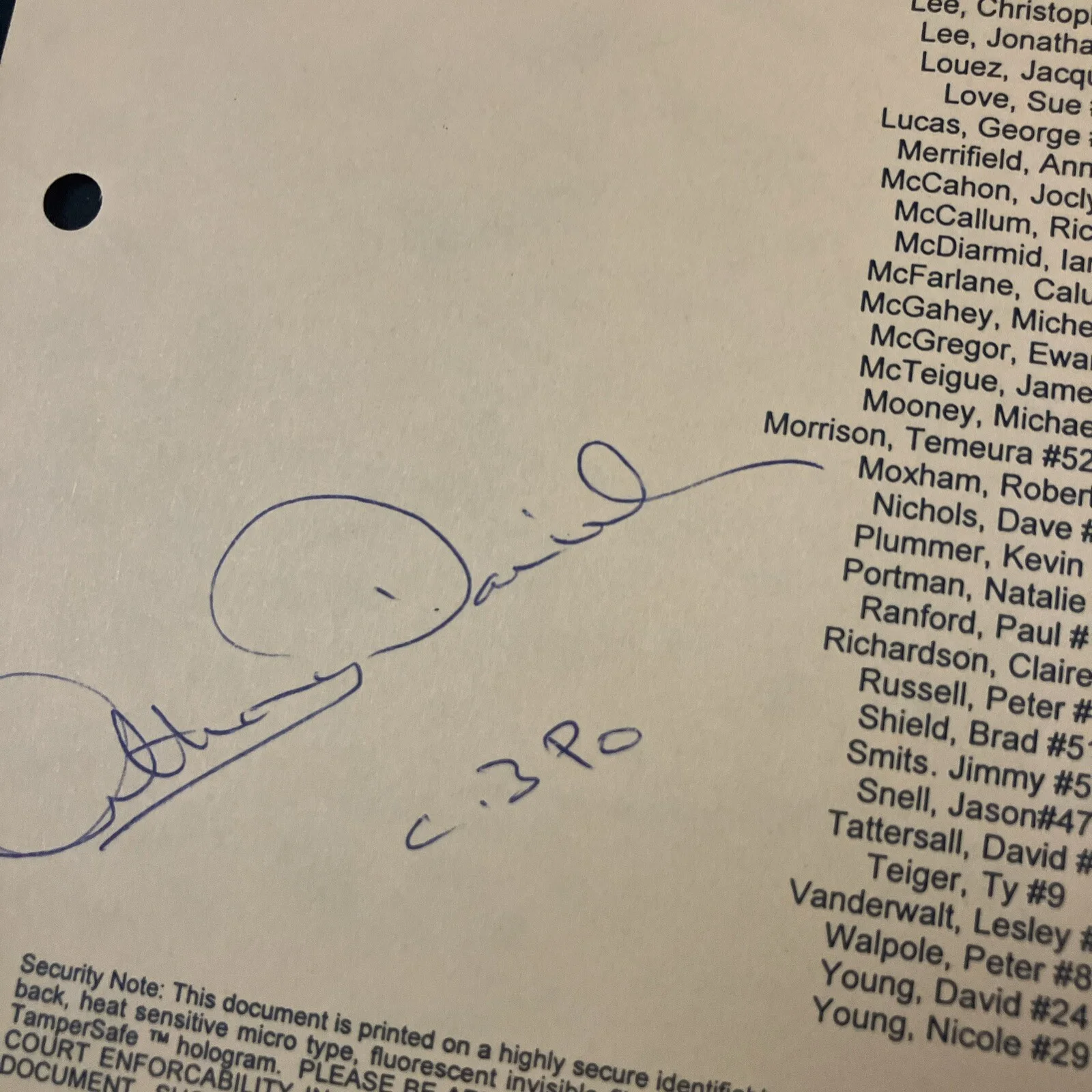 Anthony Daniels — Anthony Daniels personal collection signed ephemera Attack of the Clones lot6.., изображение 2