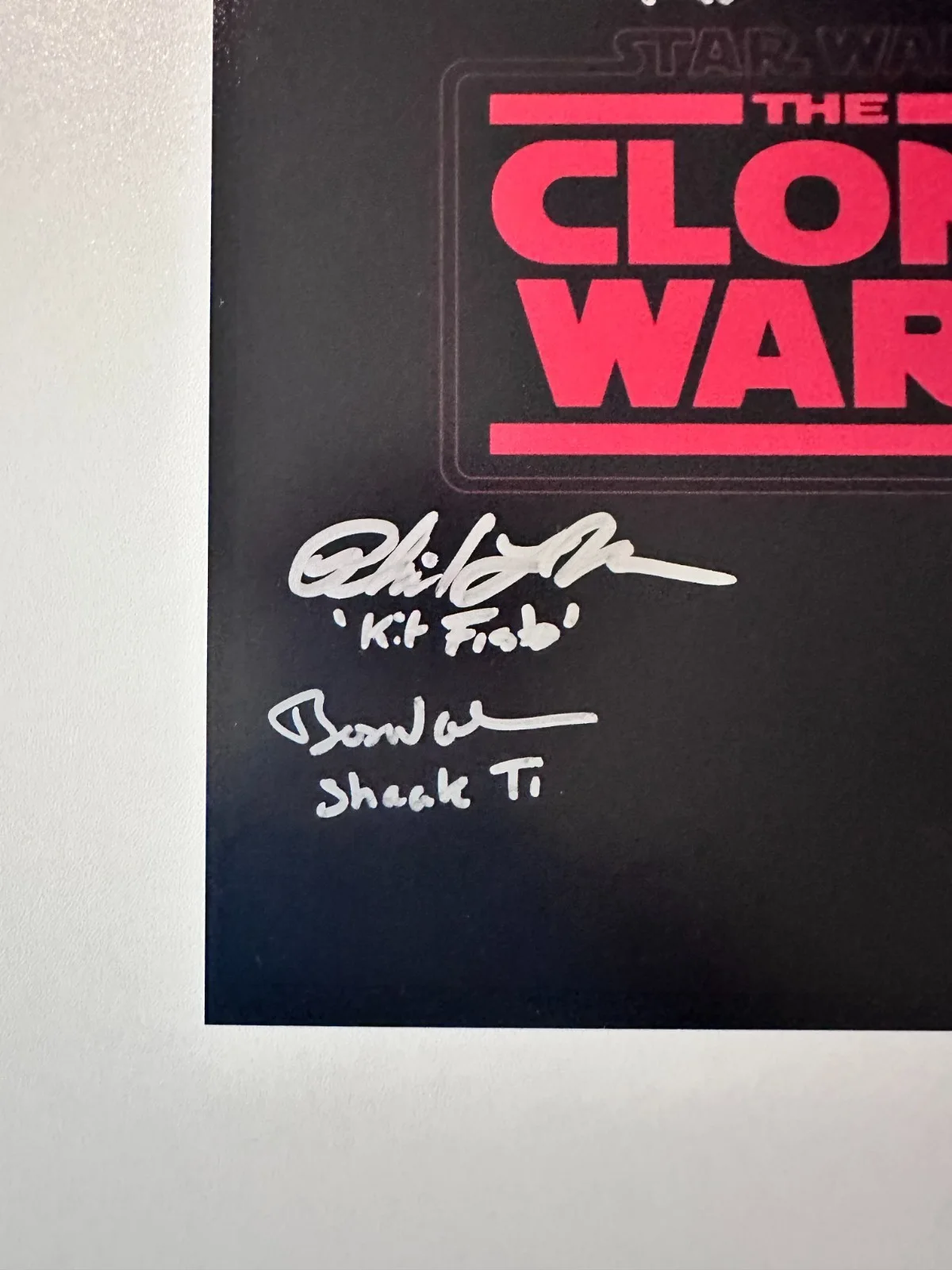 Dee Bradley Baker — THE CLONE WARS Multi-Signed 8x10 Star Wars Autograph Project (Baker, Taber+) [b], image 5