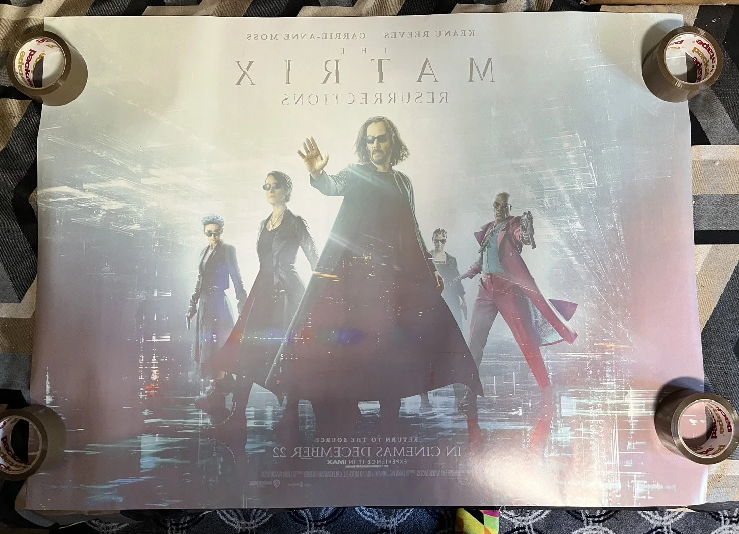 Cinema Poster: MATRIX RESURRECTIONS, THE 2021 (Main Quad) Keanu Reeves 40x30in, изображение 3