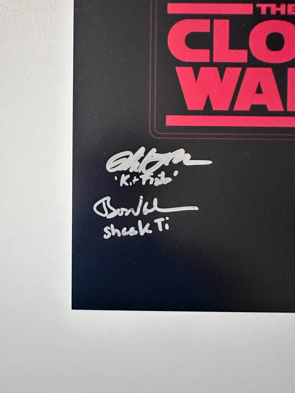 Dee Bradley Baker — THE CLONE WARS Multi-Signed 8x10 Star Wars Autograph Project (Baker, Taber+) [a], image 5