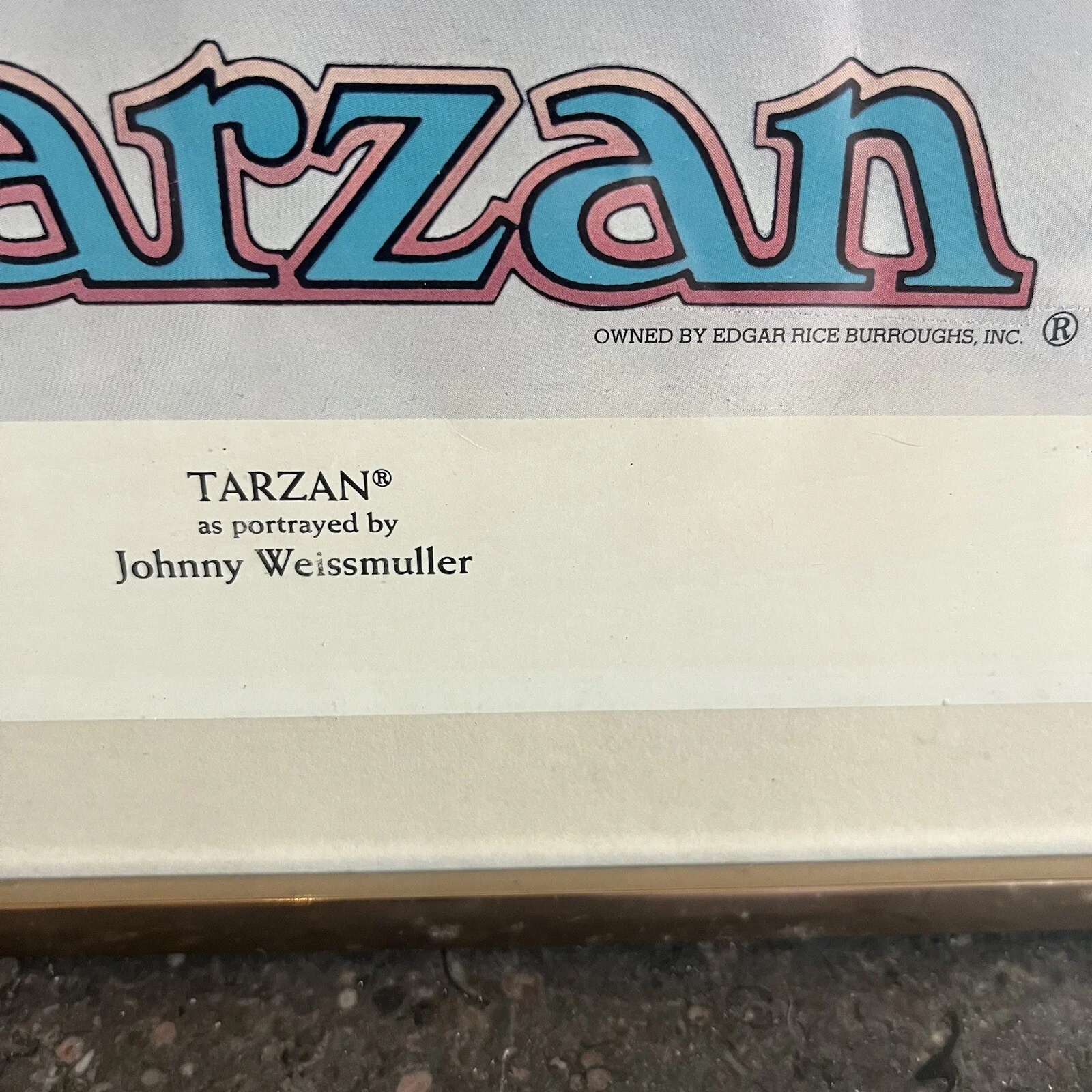 JOHNNY WEISSMULLER — Vintage Johnny Weissmuller Tarzan Autographed Lithograph Poster 517/1500, изображение 5