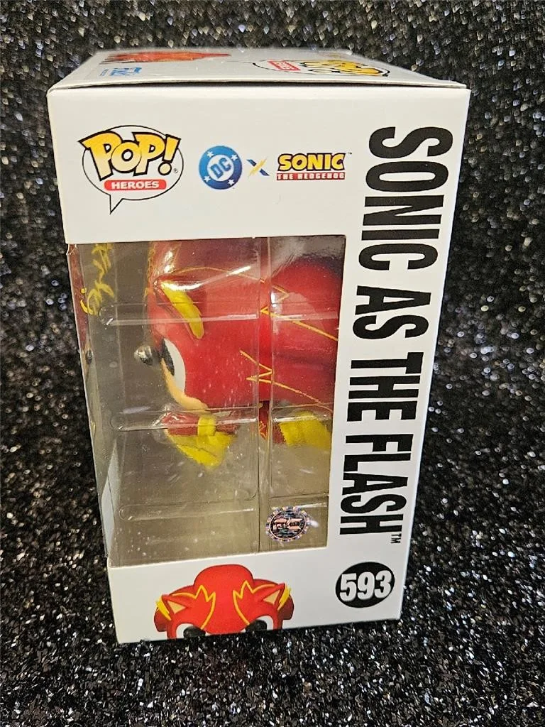 GRANT GUSTON — GRANT GUSTON SIGNED AUTOGRAPHED FUNKO POP! 593 SONIC AS THE FLASH W/ COA, изображение 2