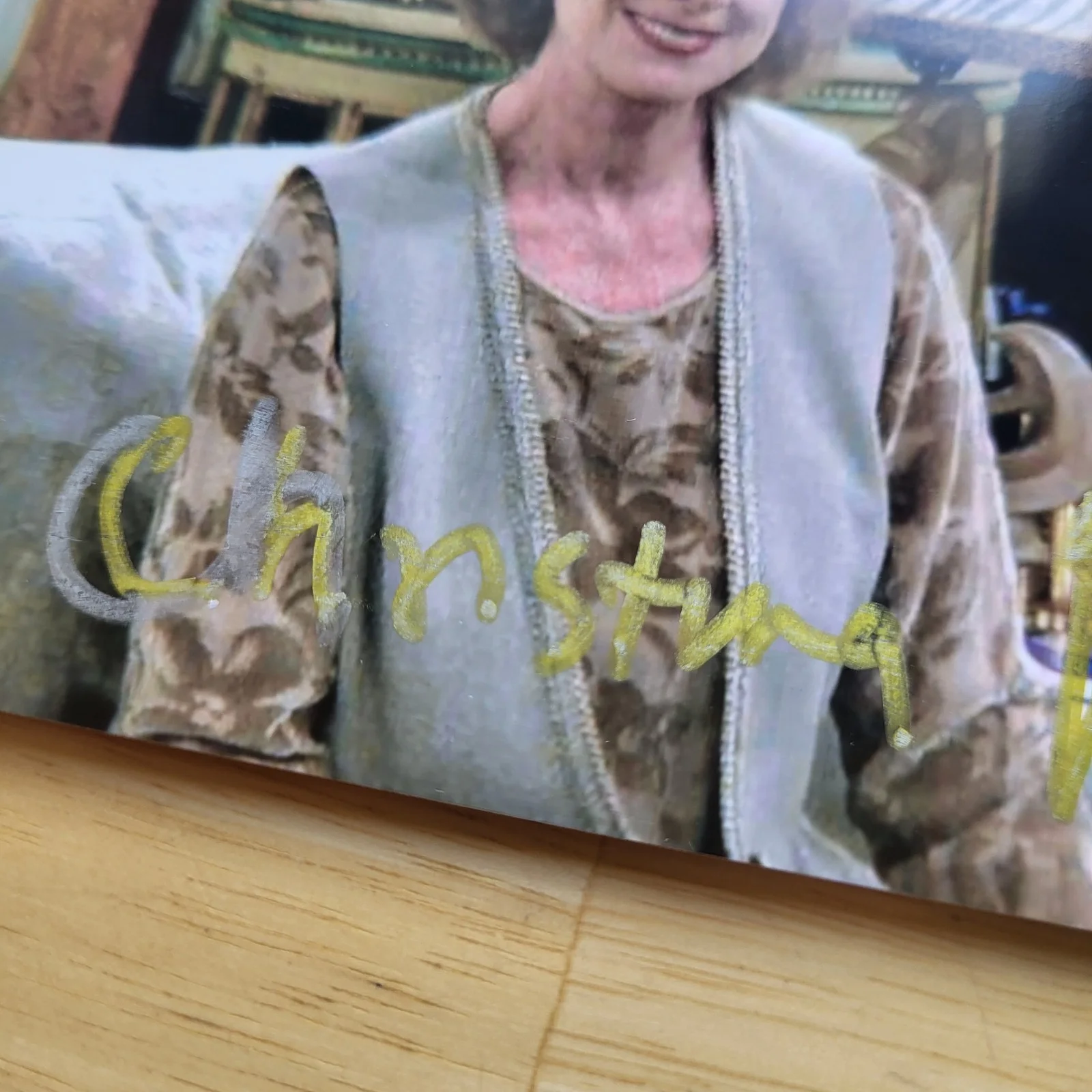 Christina Pickles — Christina Pickles Friends Roseanne Hand Signed 4x6 Autograph A, изображение 2