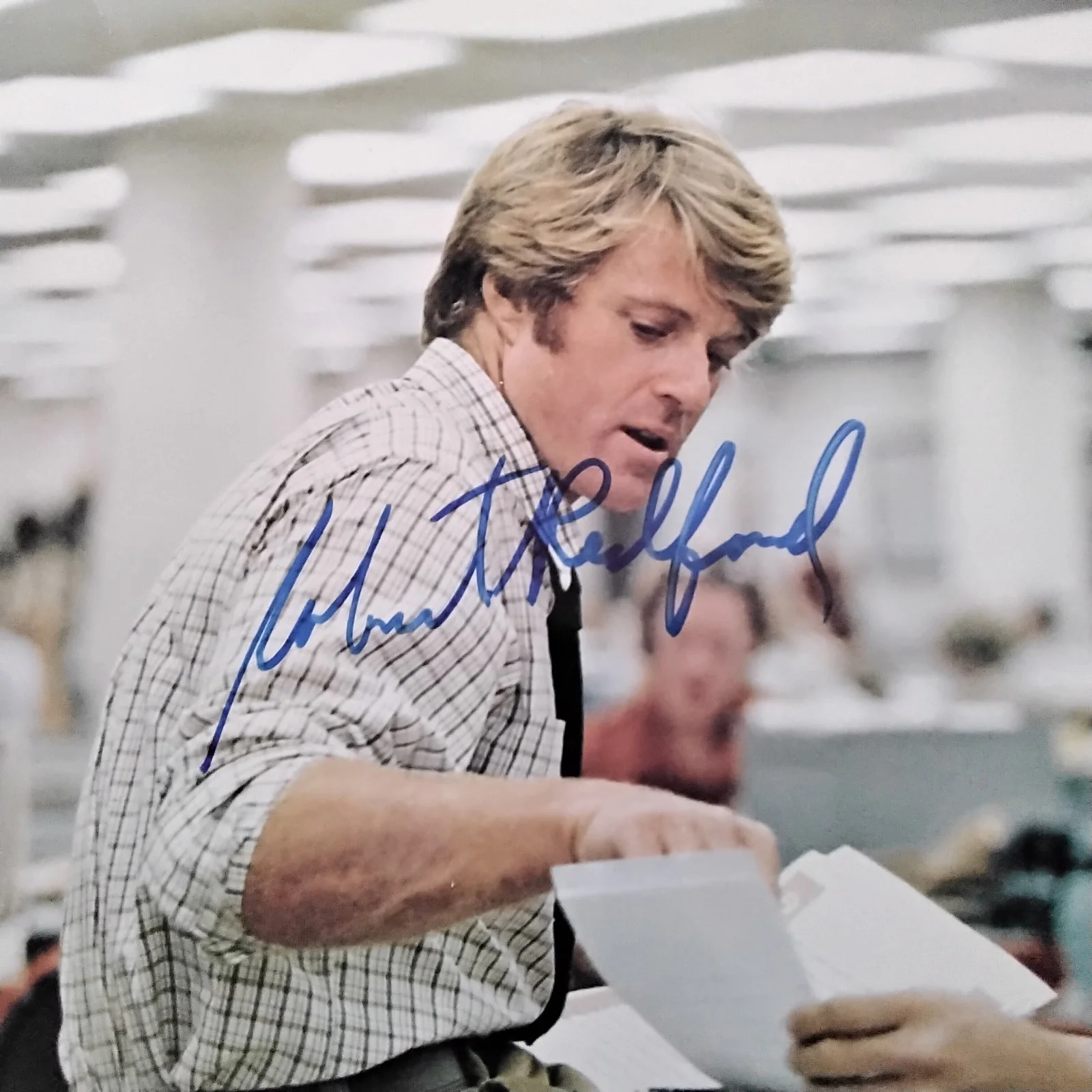 Robert Redford & Dustin Hoffman SIGNED Photo Film Actors All Predident's Men, изображение 2