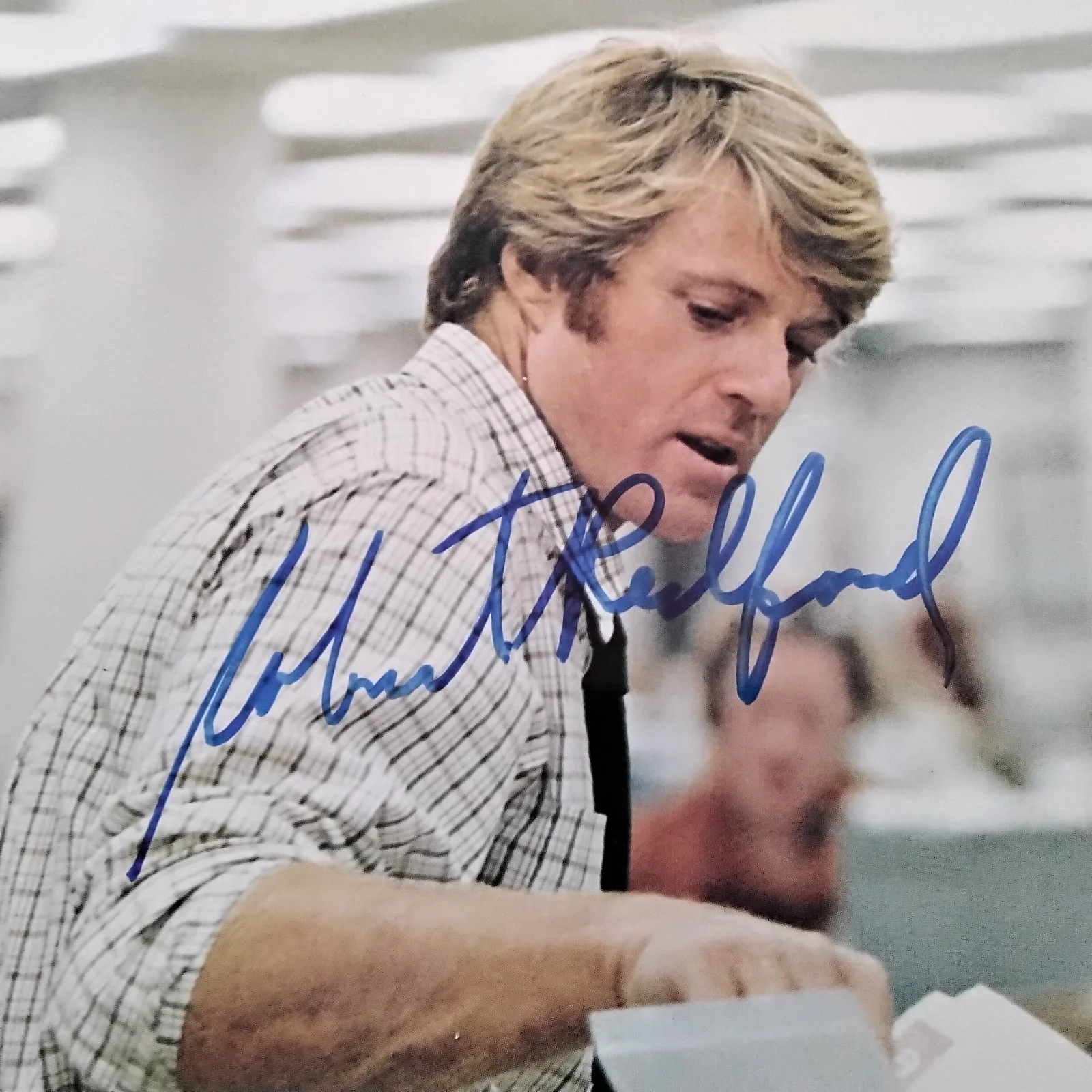 Robert Redford & Dustin Hoffman SIGNED Photo Film Actors All Predident's Men, изображение 3
