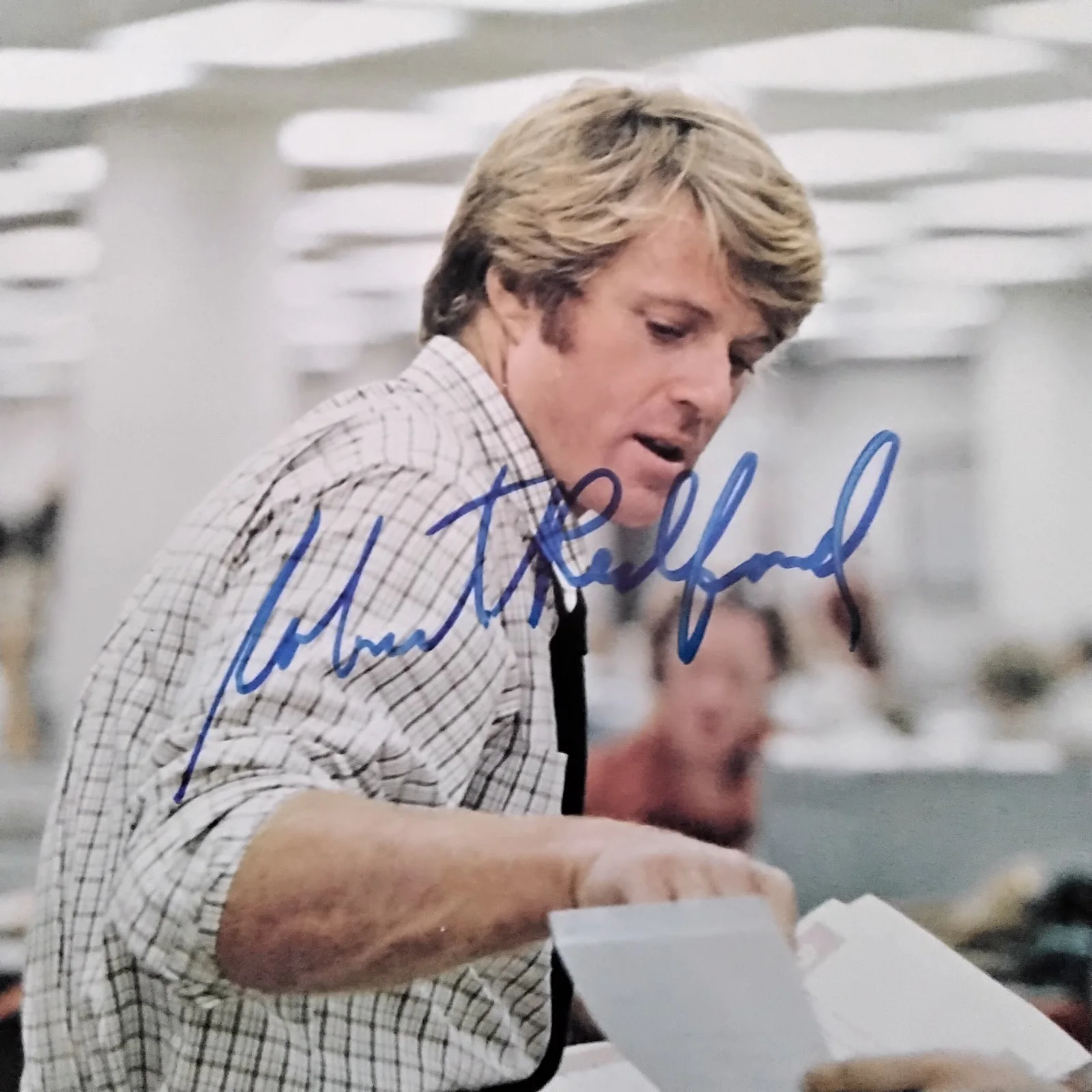Robert Redford & Dustin Hoffman SIGNED Photo Film Actors All Predident's Men, изображение 4