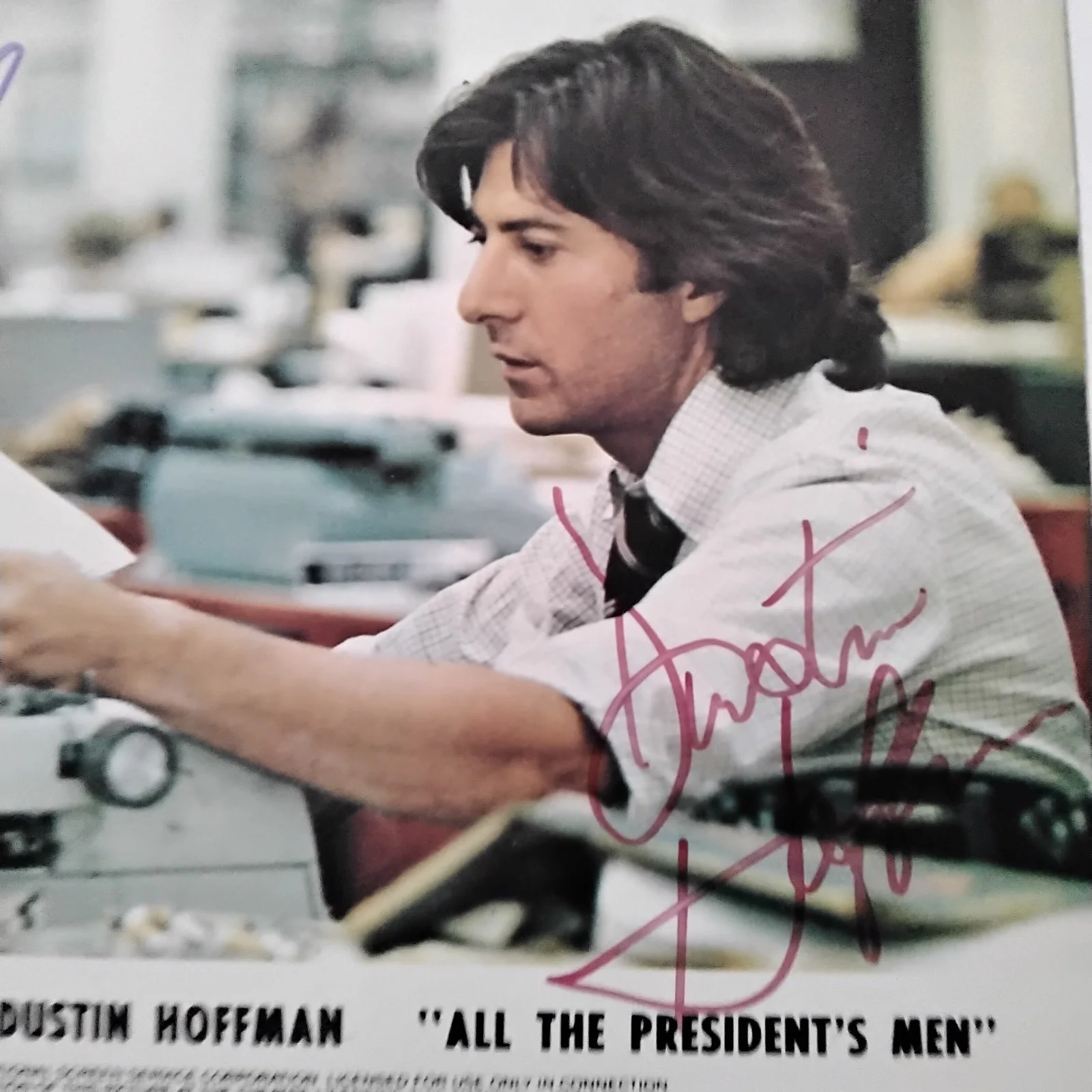 Robert Redford & Dustin Hoffman SIGNED Photo Film Actors All Predident's Men, изображение 5