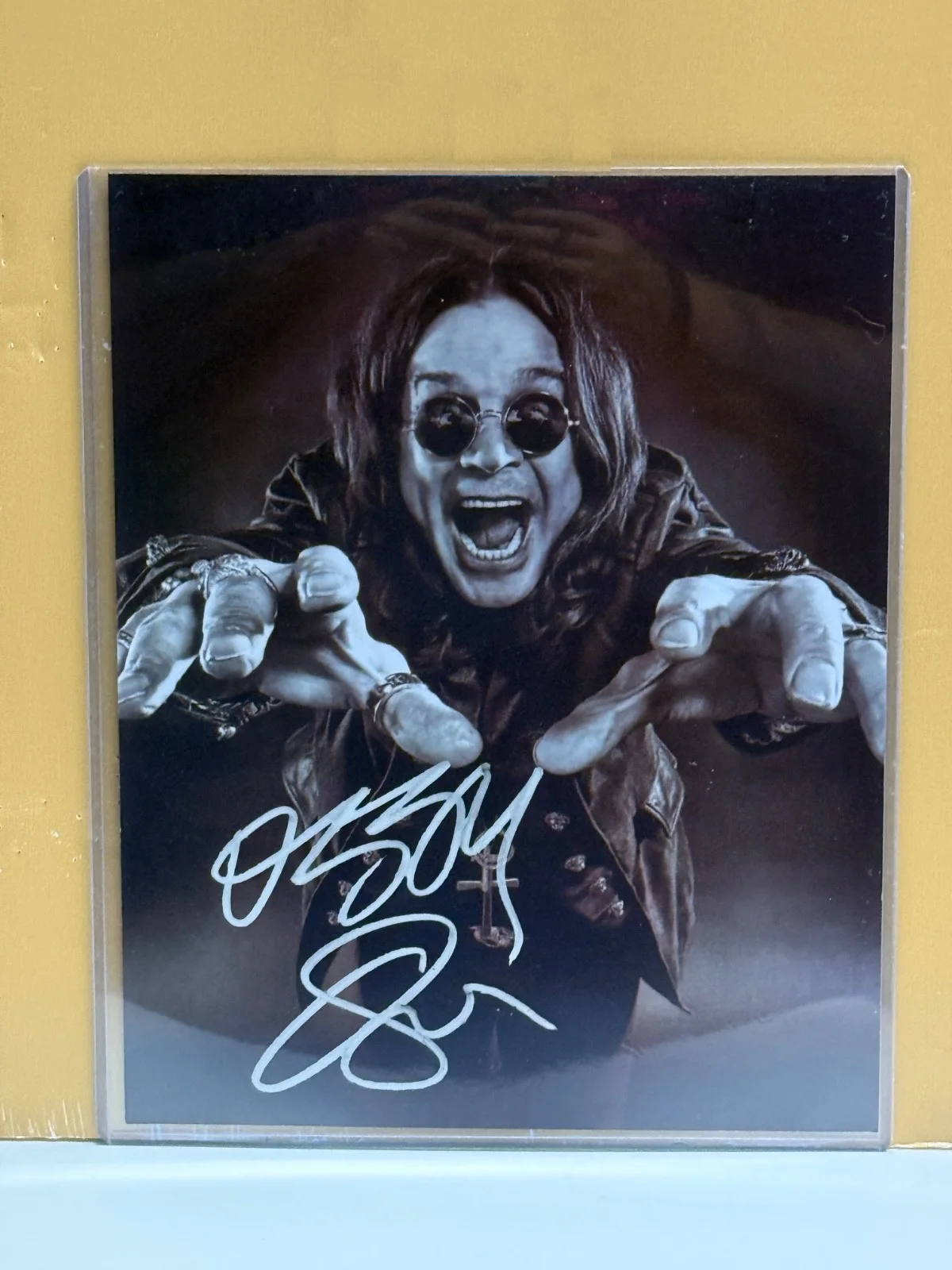 OZZY OSBOURNE — SIGNED OZZY OSBOURNE Photo with COA - Slipcover - Ships FREE