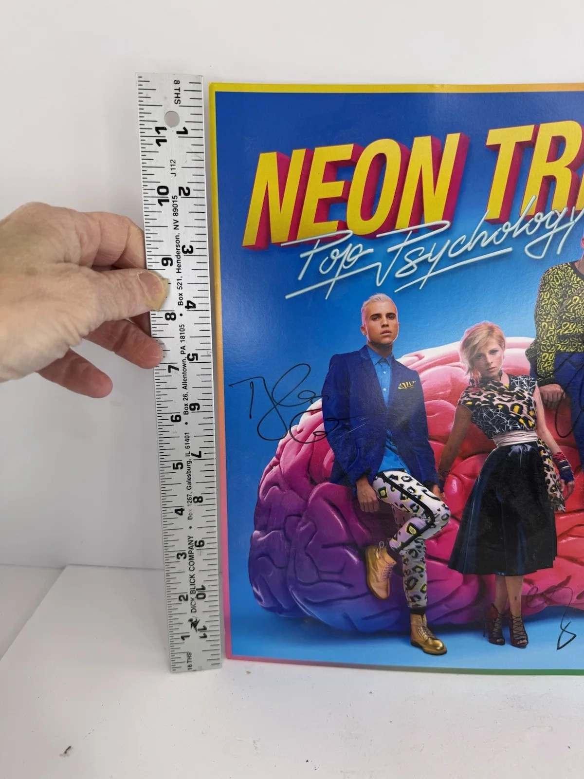 Neon Trees REAL hand SIGNED Autographed ALL 4, image 2