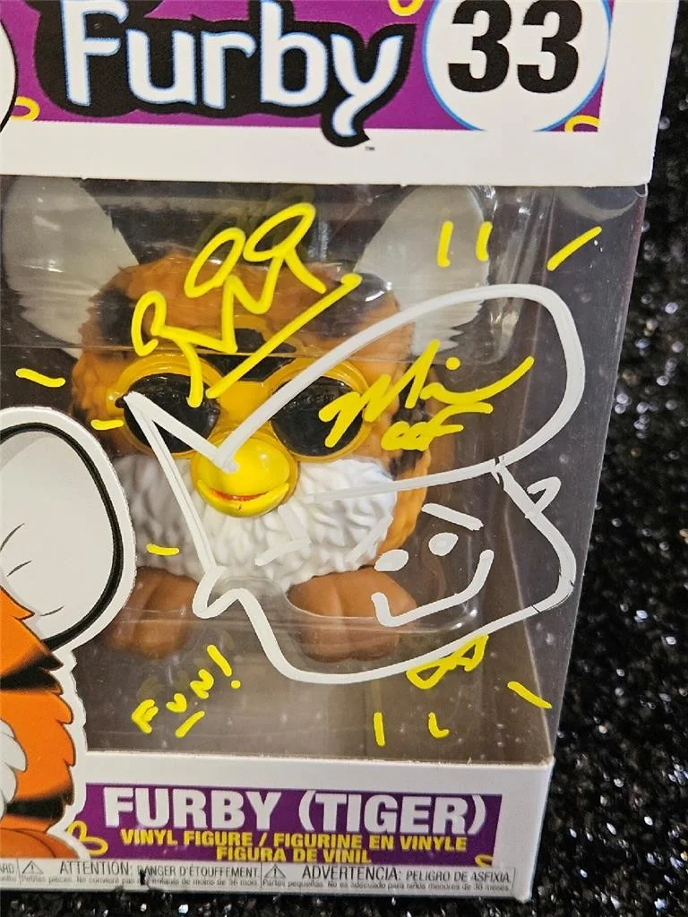 MIKE BECKER — MIKE BECKER HAND SIGNED AUTOGRAPHED FUNKO POP! 33 FURBY FREDDY SKETCH W/ COA, изображение 2