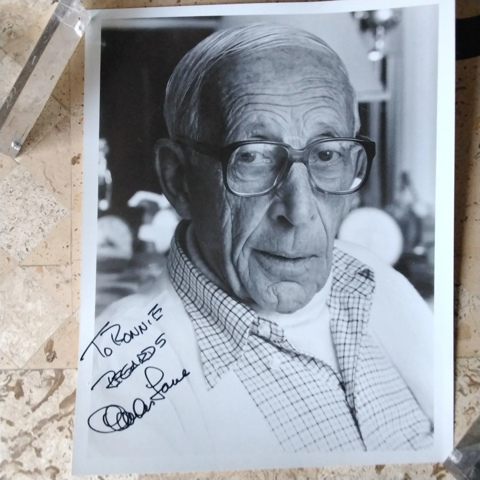 Charles Lane SIGNED Photo Film TV Actor Wonderful Life Teacher Pet Dennis Menace, изображение 2
