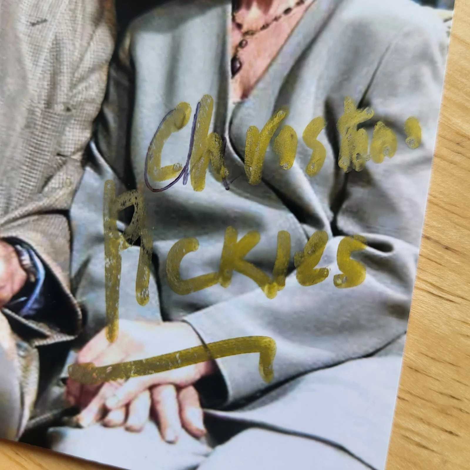 Christina Pickles — Christina Pickles Friends Roseanne Hand Signed 4x6 Autograph, image 2