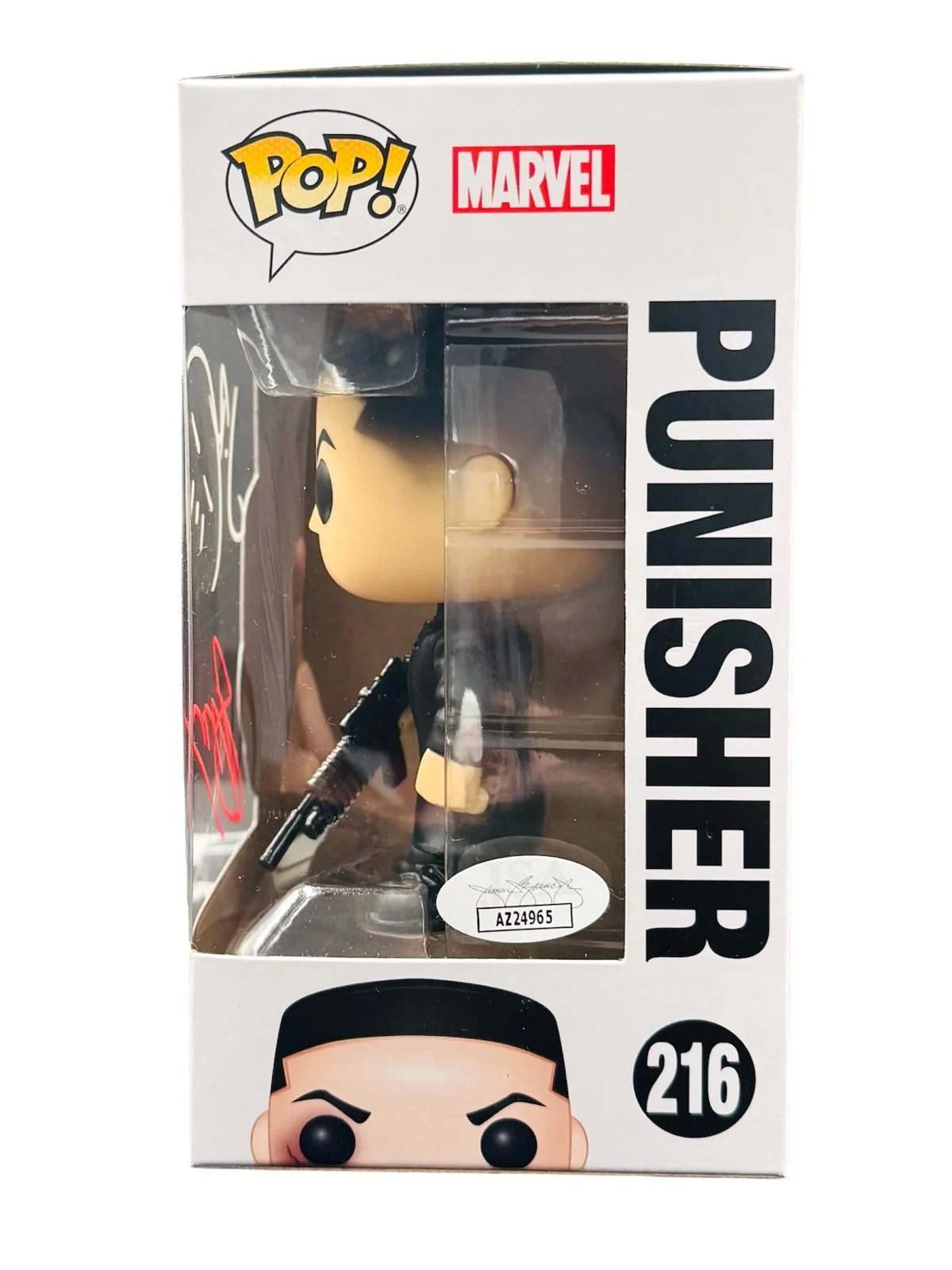 Jon Bernthal — Jon Bernthal & Gerry Conway Signed Punisher Funko #216 Marvel Autograph JSA COA, image 2
