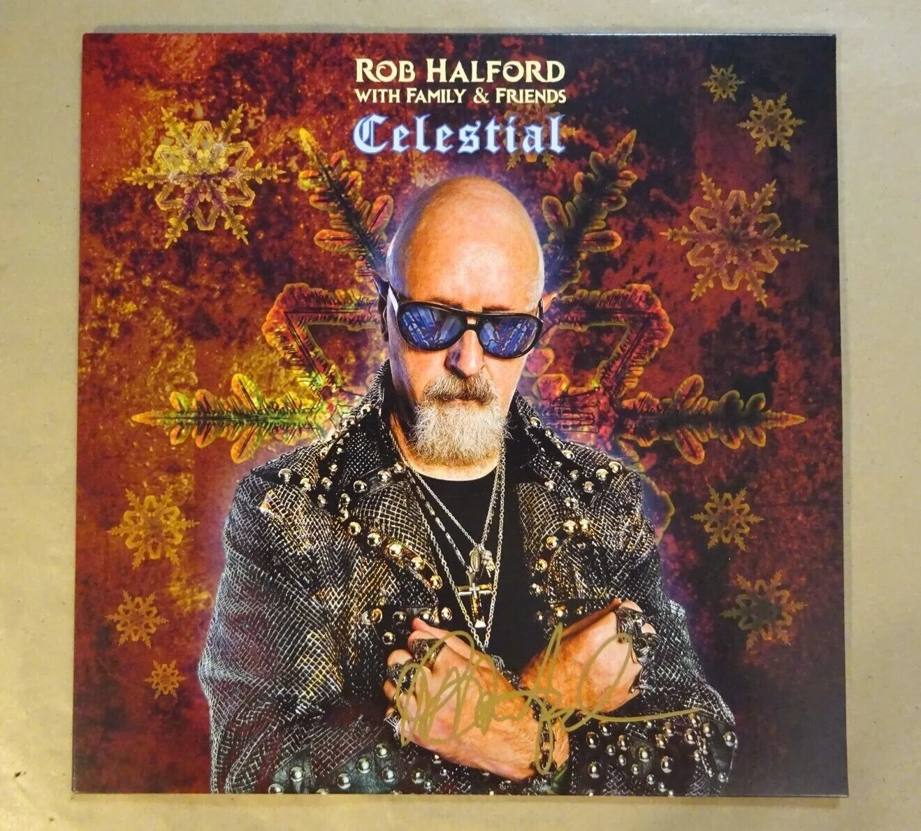 Autographed ROB HALFORD Signed CELESTIAL Vinyl Album BECKETT BAS COA, image 2