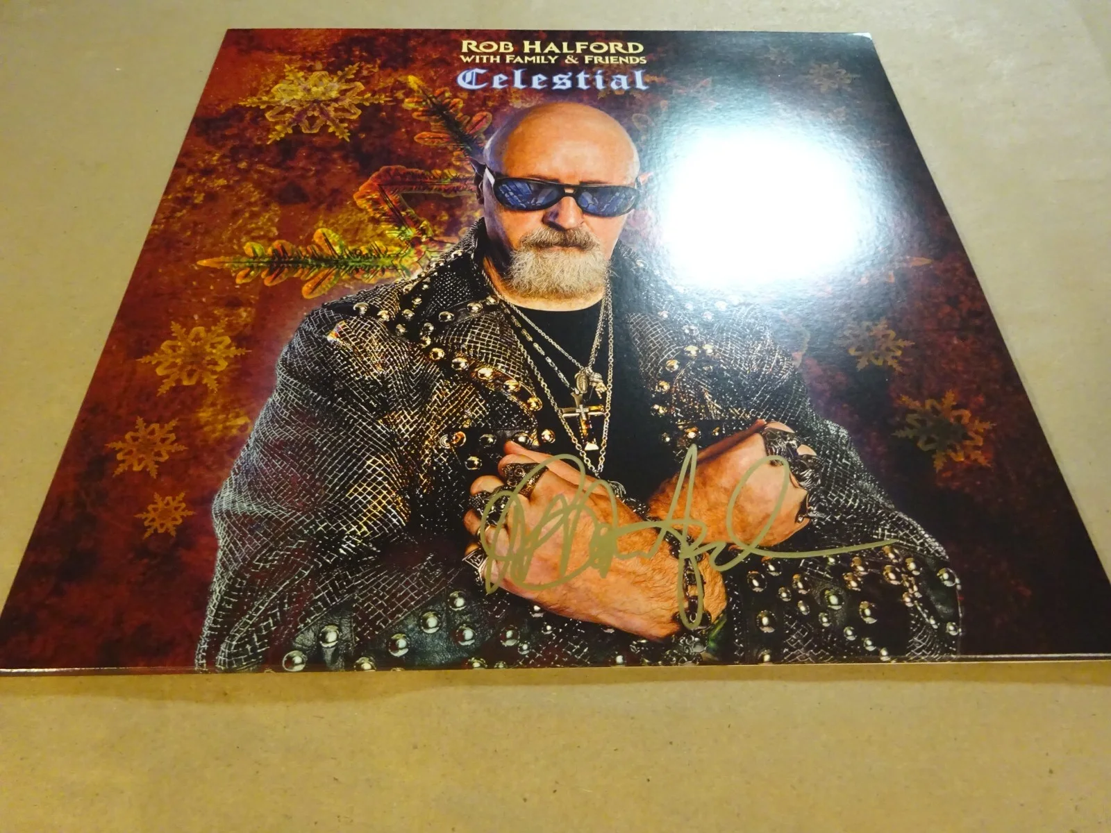 Autographed ROB HALFORD Signed CELESTIAL Vinyl Album BECKETT BAS COA, image 4