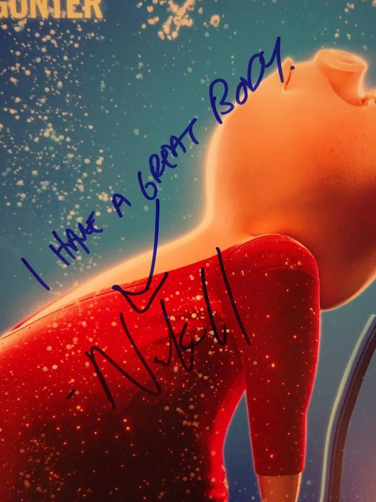 Nick Kroll — Signed NICK KROLL Autographed SING "Gunter" 12"x18" Photo Beckett BAS COA, image 3