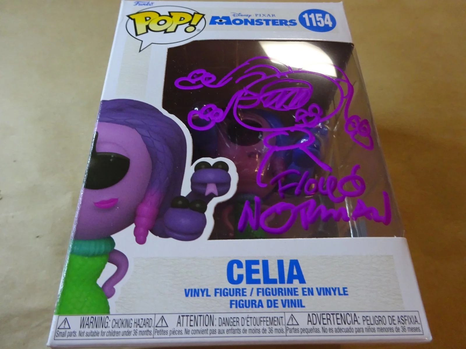 Floyd Norman — Signed & Sketched Floyd Norman Disney Celia Monsters Inc Funko Pop OCCM COA, изображение 2