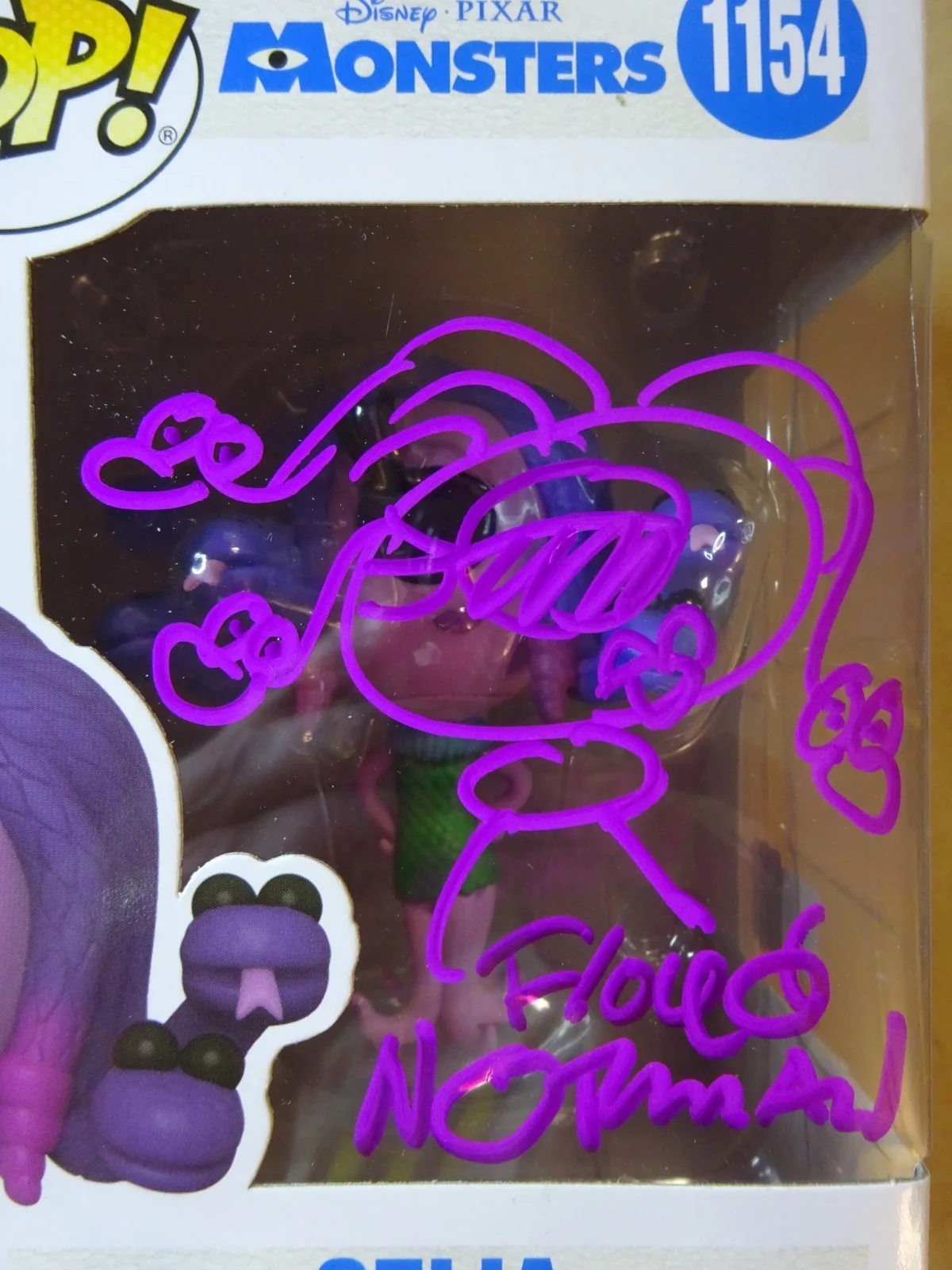 Floyd Norman — Signed & Sketched Floyd Norman Disney Celia Monsters Inc Funko Pop OCCM COA, изображение 3