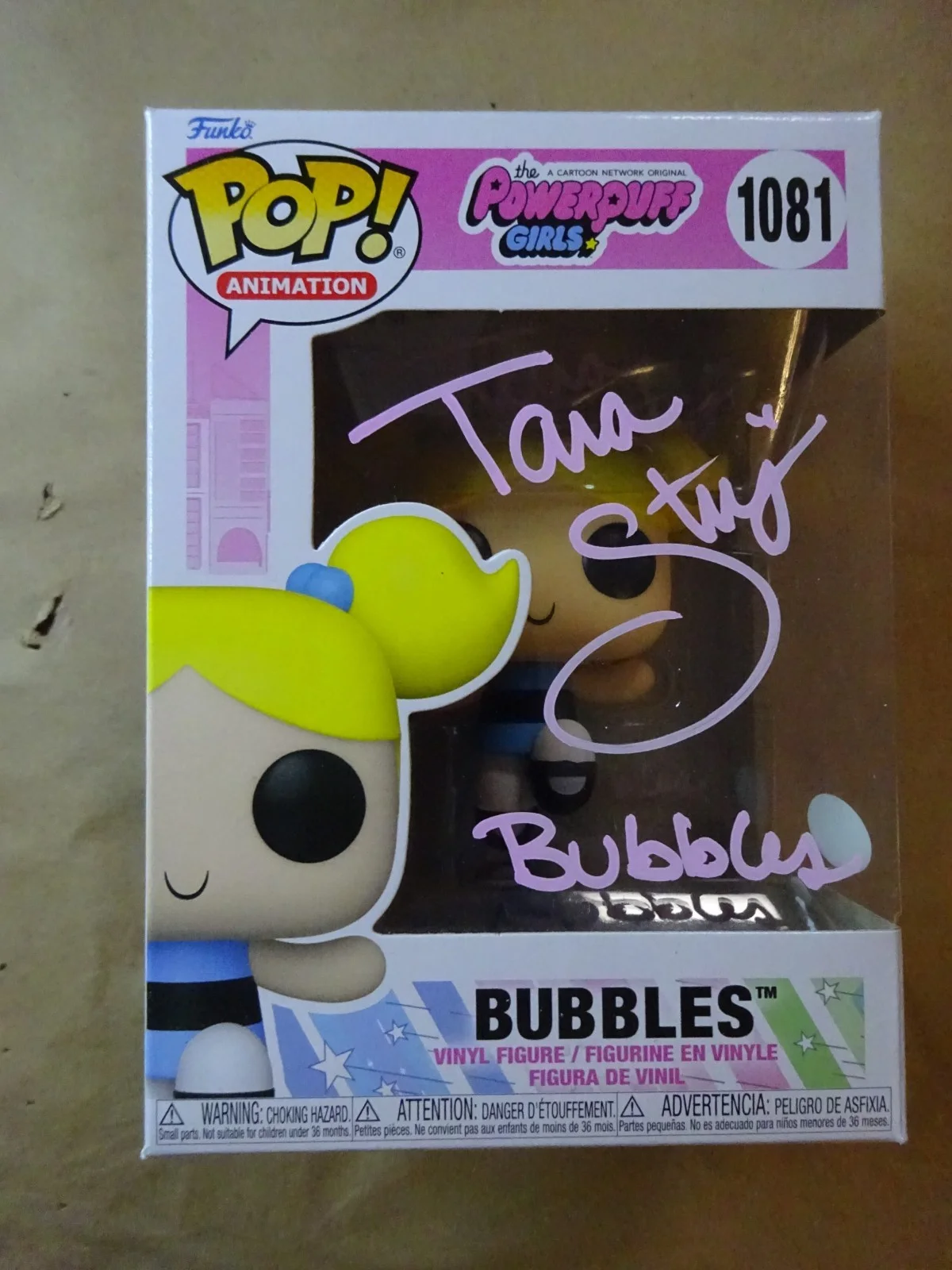 Tara Strong — Signed Tara Strong Autographed Bubbles Powerpuff Girls Funko Pop JSA COA, изображение 2