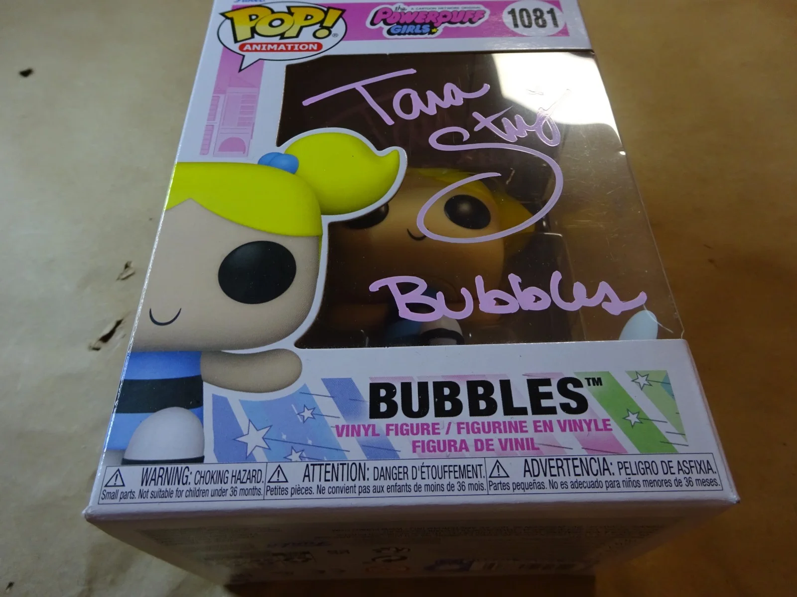 Tara Strong — Signed Tara Strong Autographed Bubbles Powerpuff Girls Funko Pop JSA COA, изображение 3